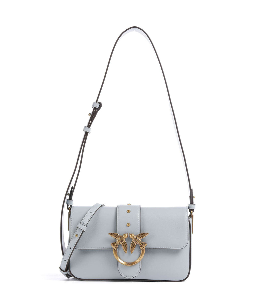 Pinko Love One Mini Slouchy Shoulder bag azzurro celeste/antique gold