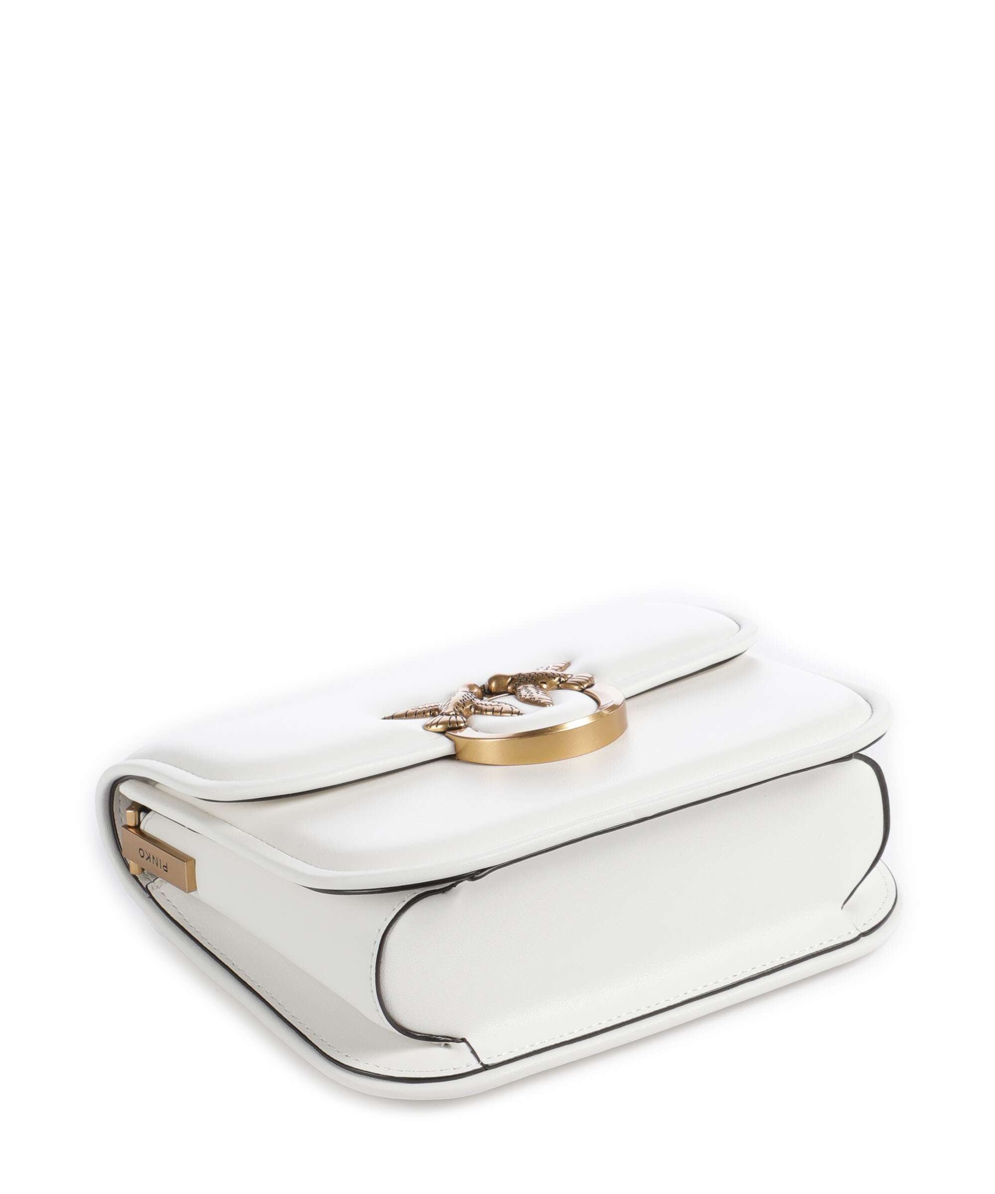 Pinko Love One Mini Crossbody bag bianco nembo/antique gold