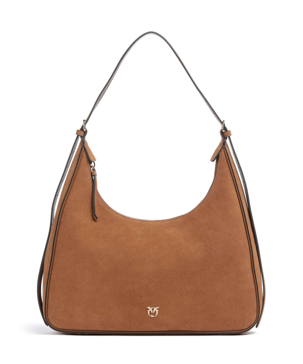 Pinko Miss Pinko Classic Hobo bag marrone gold mordore