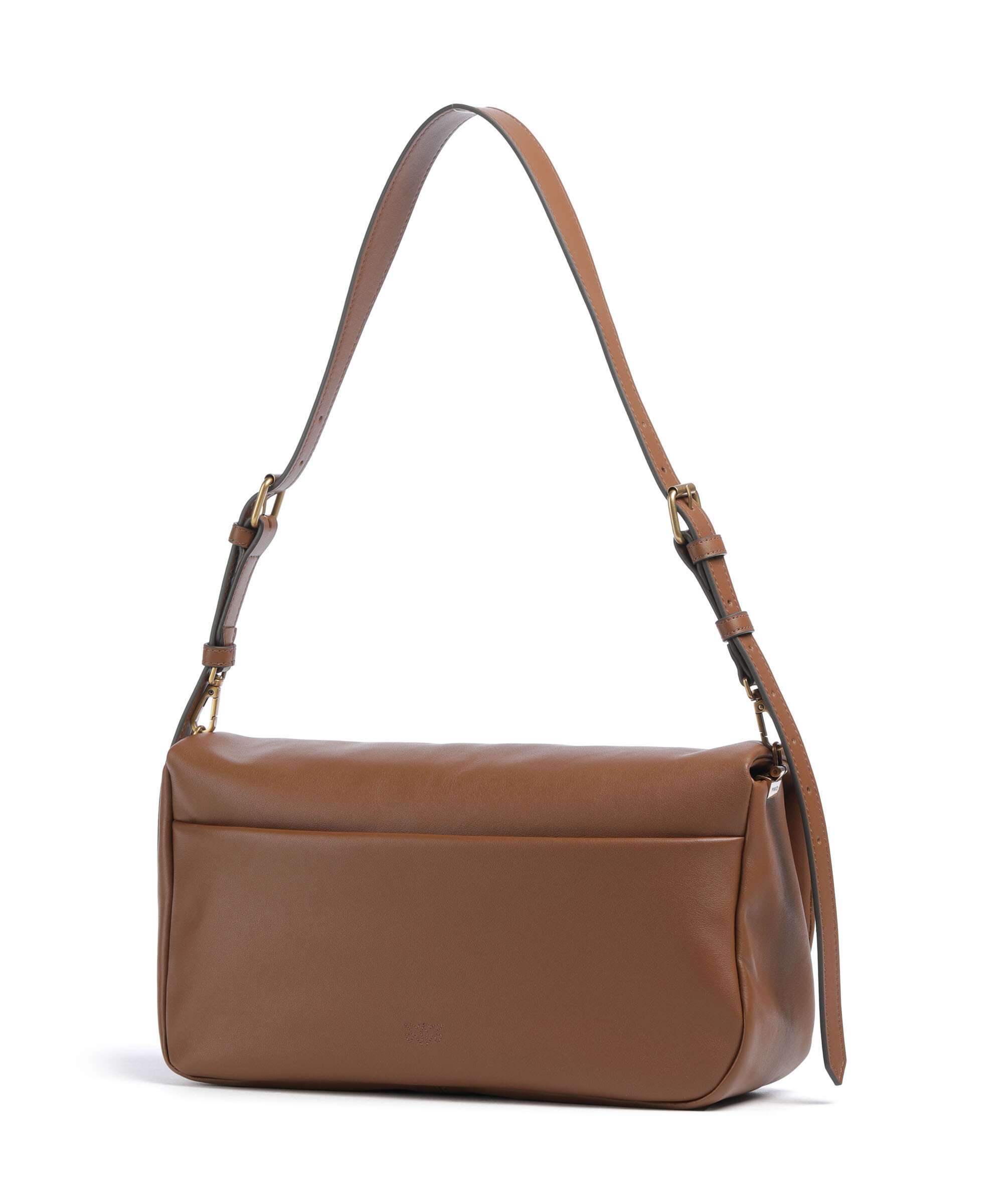 Pinko Click Soft Horizontal Shoulder bag fine grain leather