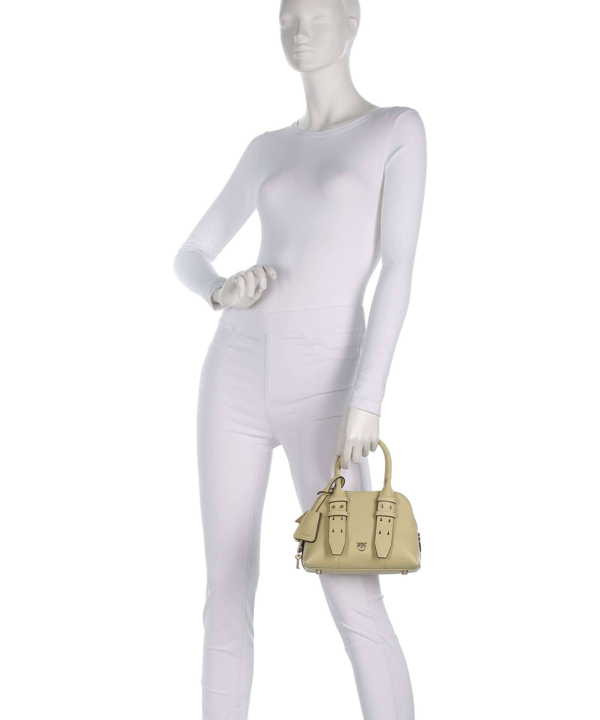Pinko Bowling Mini Handbag giallo vaniglia/antique gold