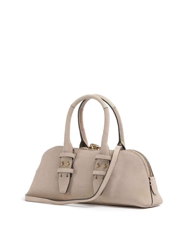 Pinko Bowling Horizontal Handbag beige/grigio fumo/antique gold