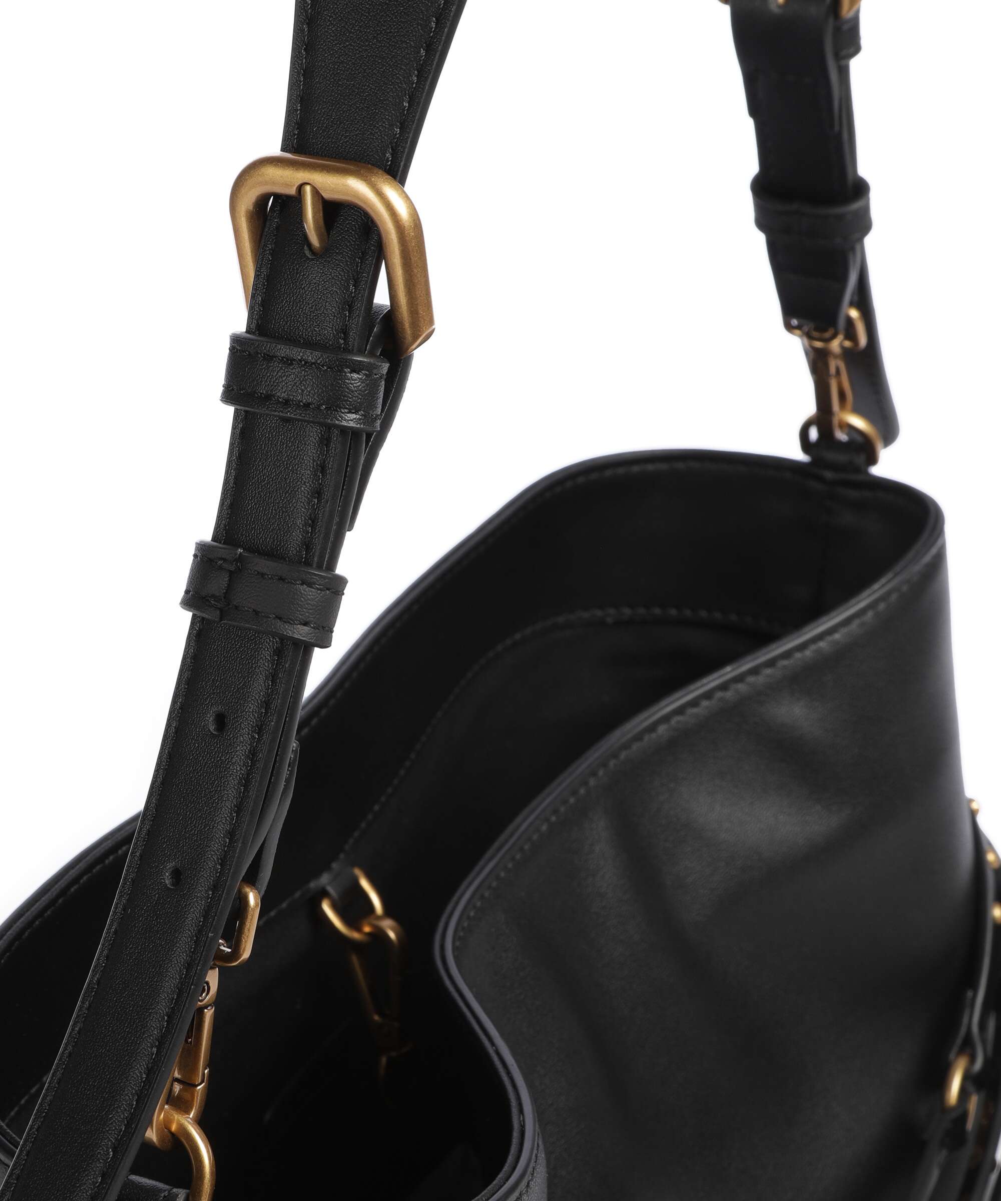 Pinko Belt Classic Bucket bag nero/antique gold