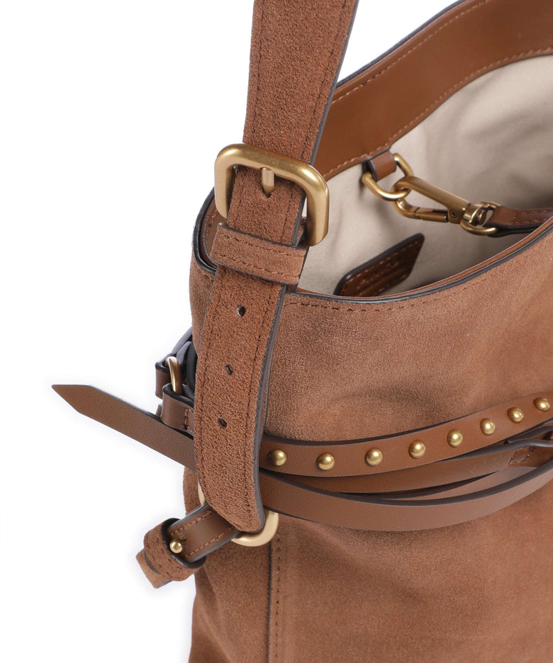 Pinko Belt Mini Bucket bag marrone/leone/antique gold