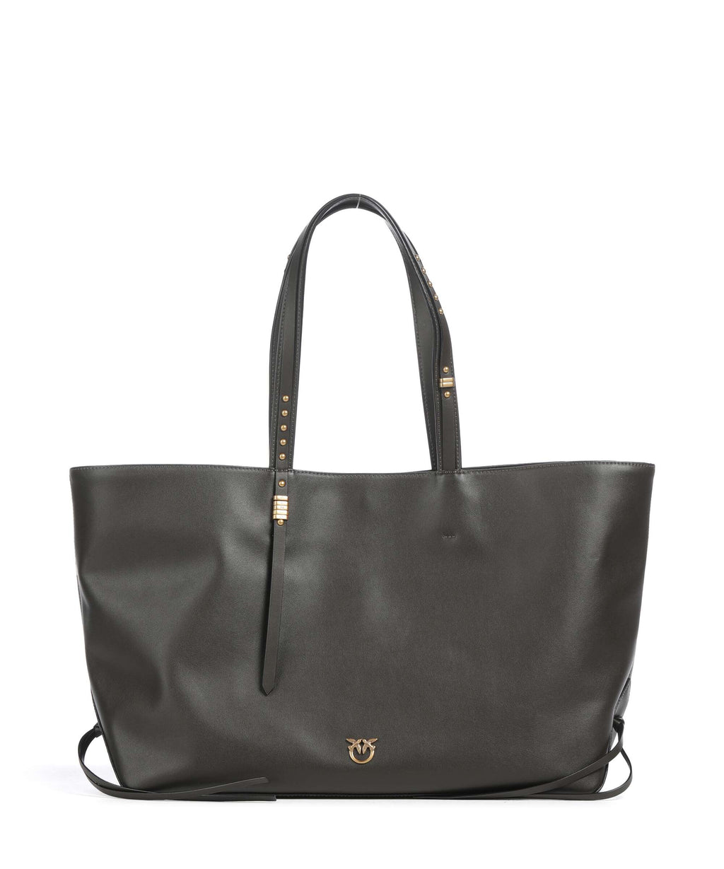 Pinko Tote bag verde fango/antique gold