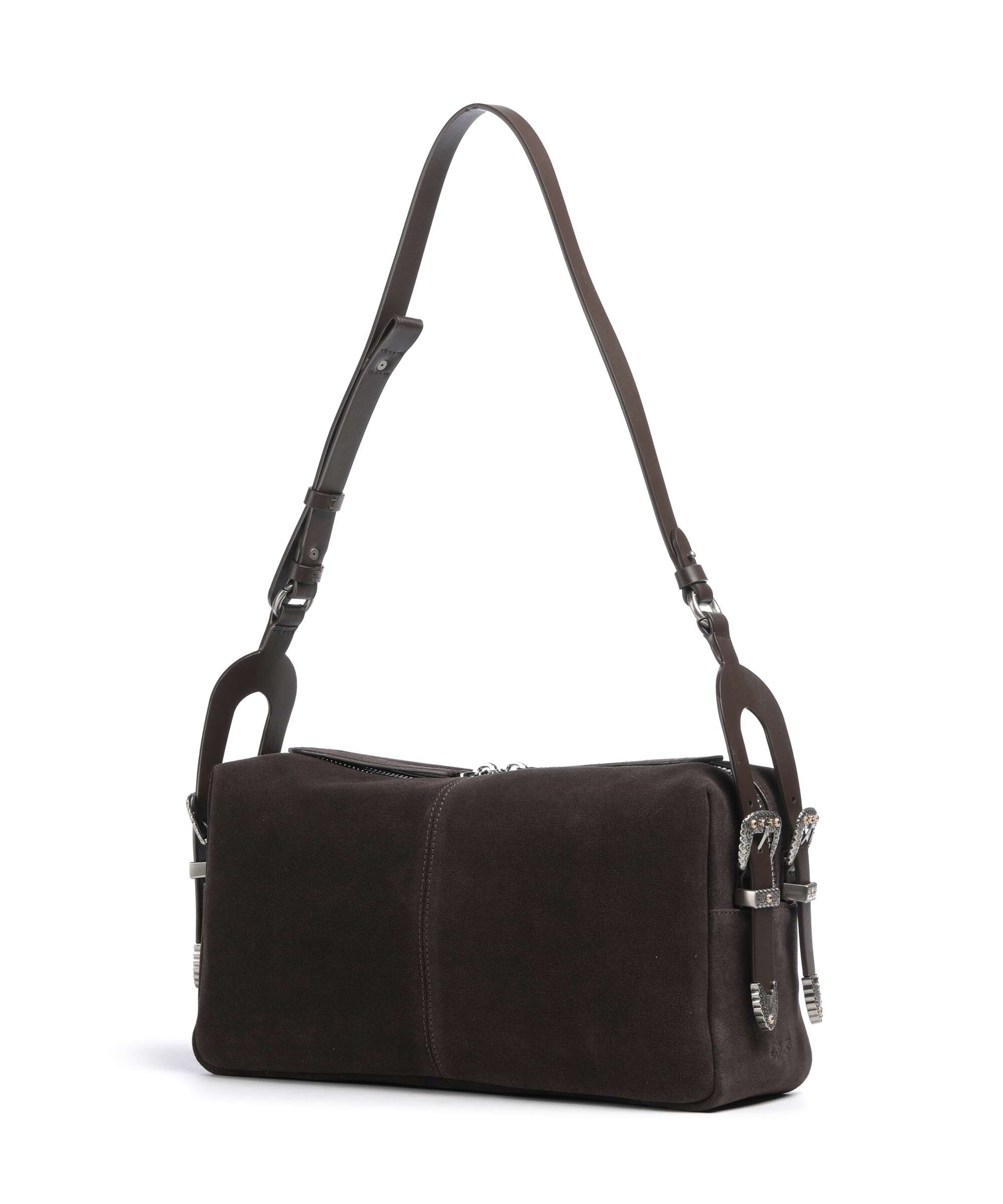 Pinko 24 Classic Shoulder bag brushed cow leather marrone/chicco