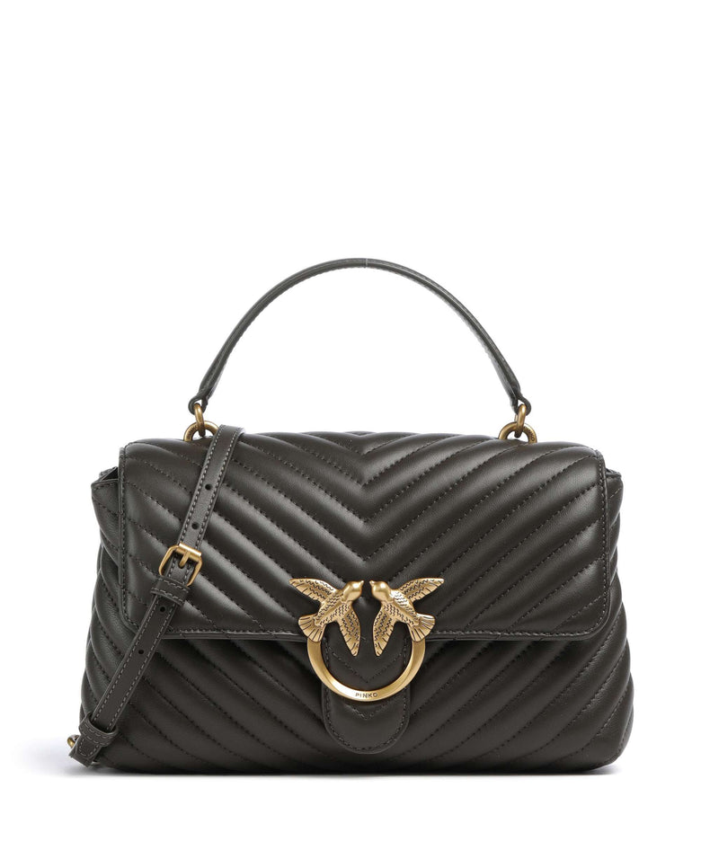 Pinko Love Lady Puff Classic Handbag verde fango/antique gold