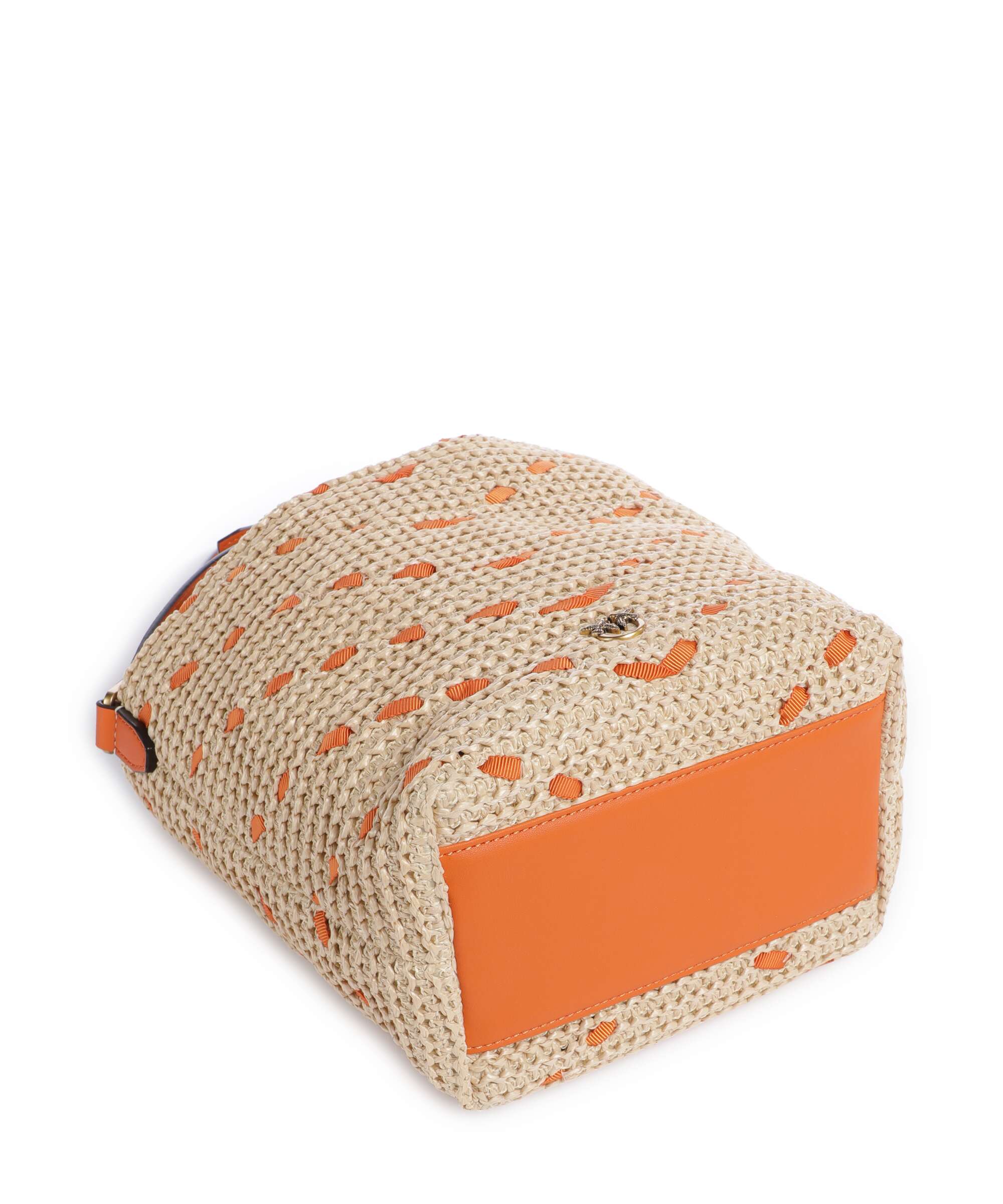 Pinko Bucket bag paglia/arancio/antique gold
