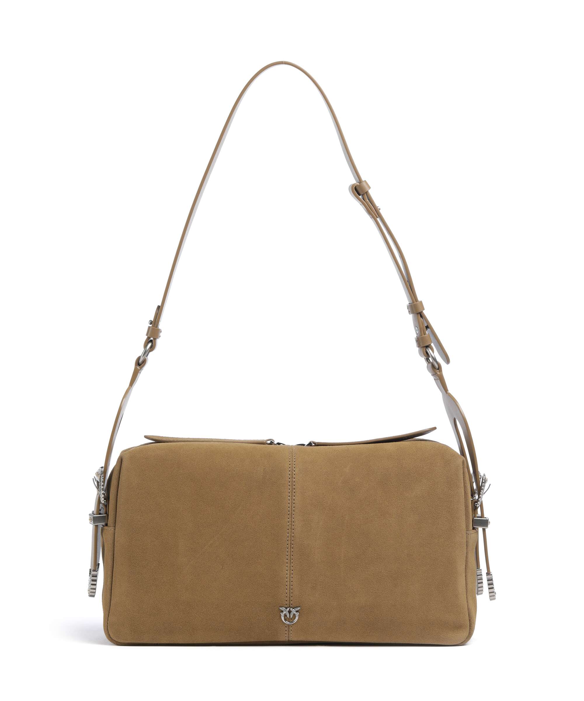 Pinko 24 Classic Shoulder bag brushed cow leather marrone/chicco