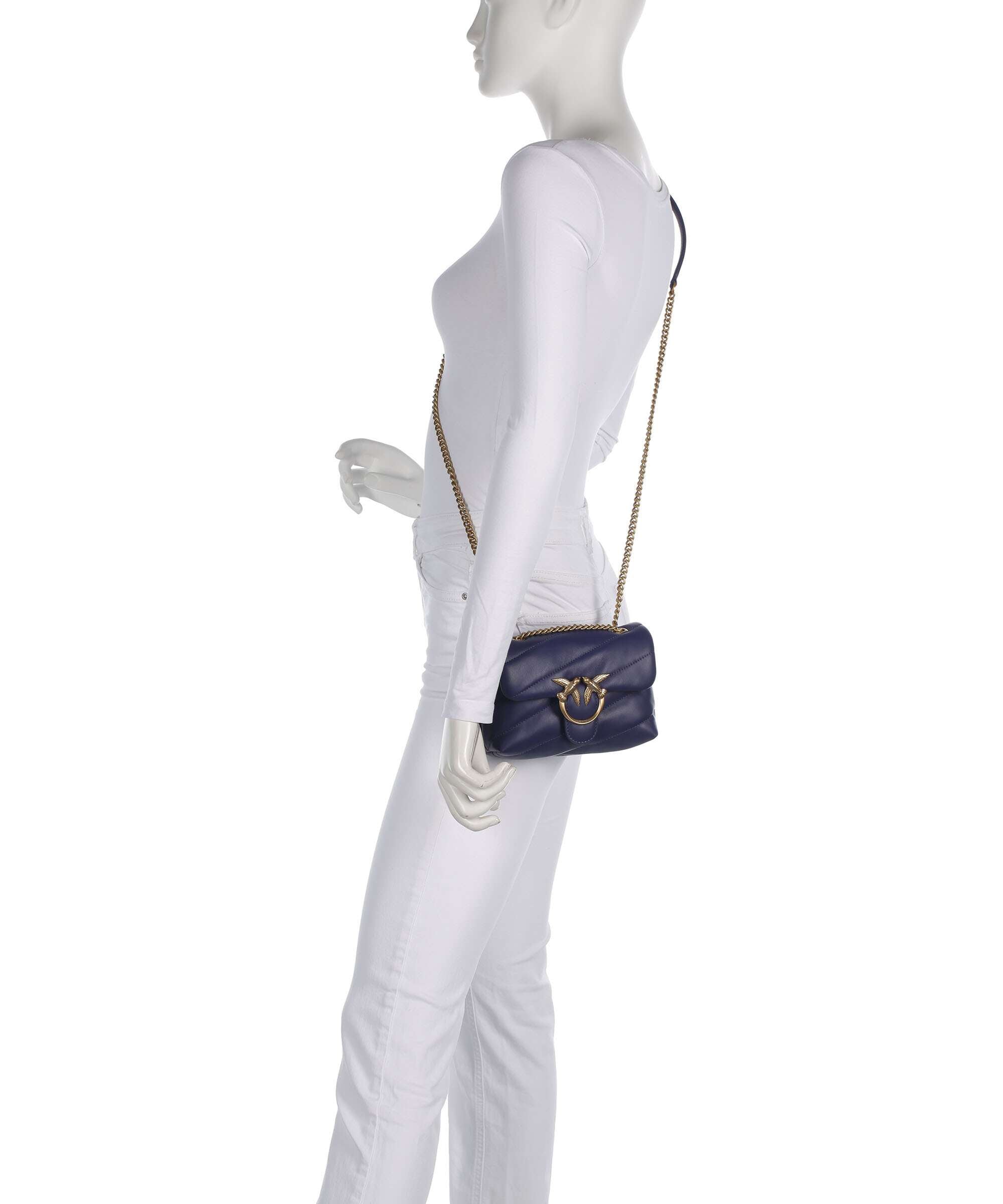 Pinko Love Puff Baby Shoulder bag viola/antique gold