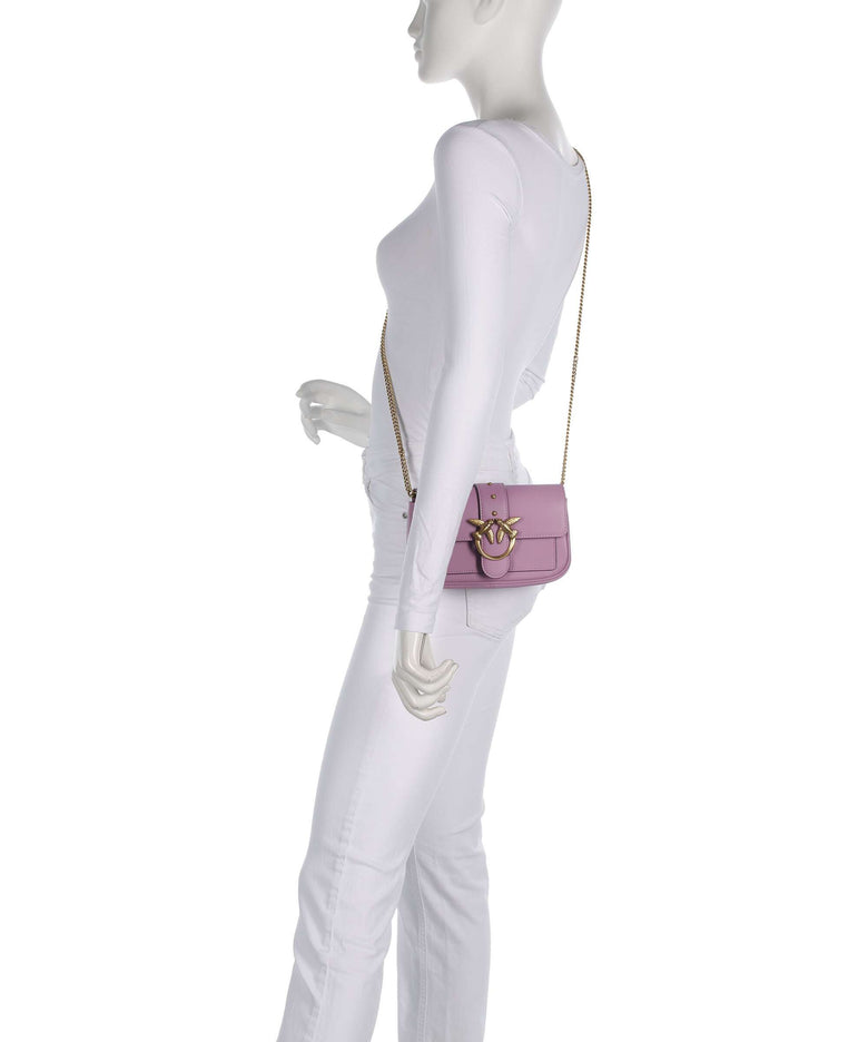 Pinko Love One Pocket Crossbody bag lilla/antique gold
