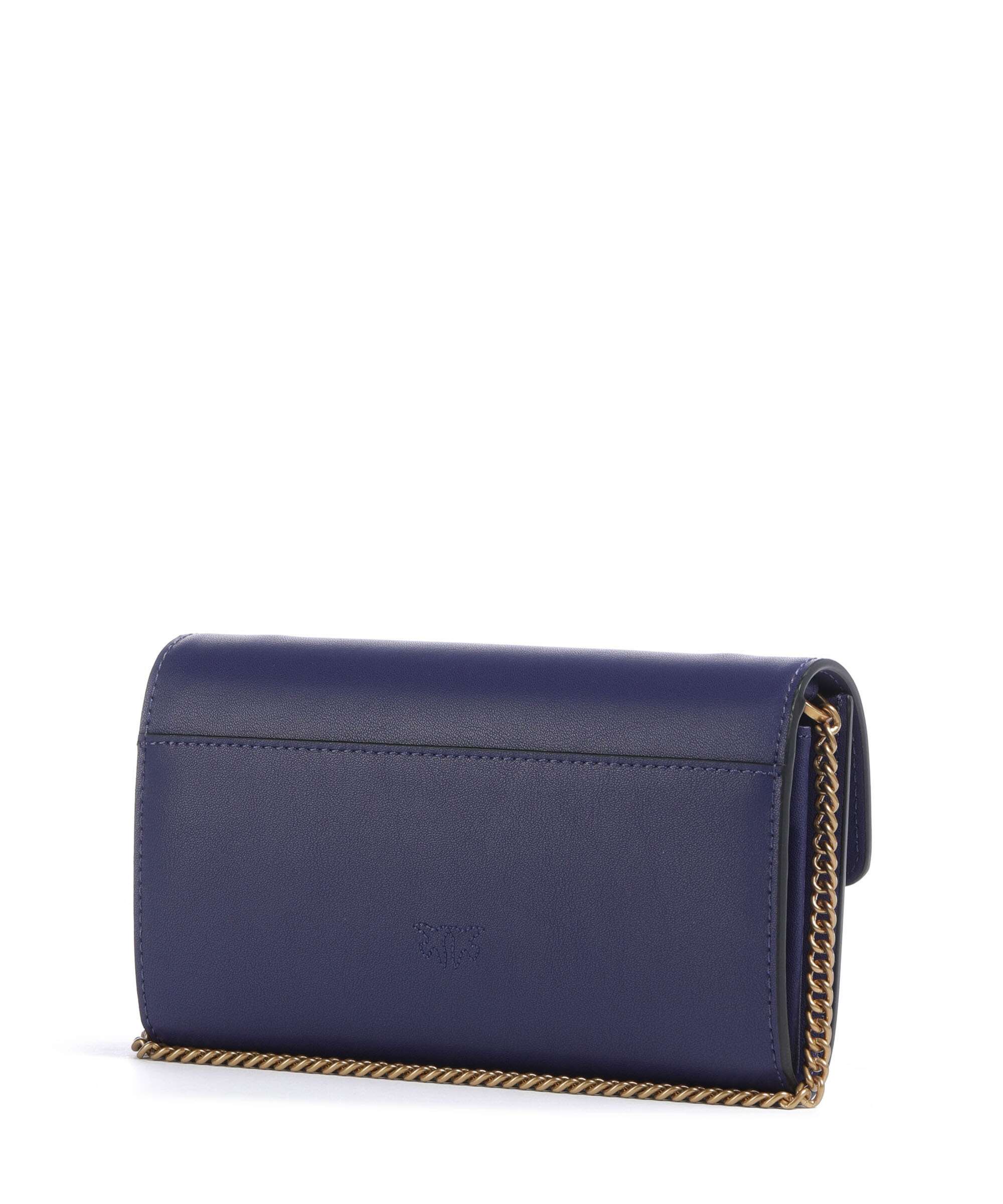 Pinko Love One Wallet grained leather viola/antique gold - 100062
