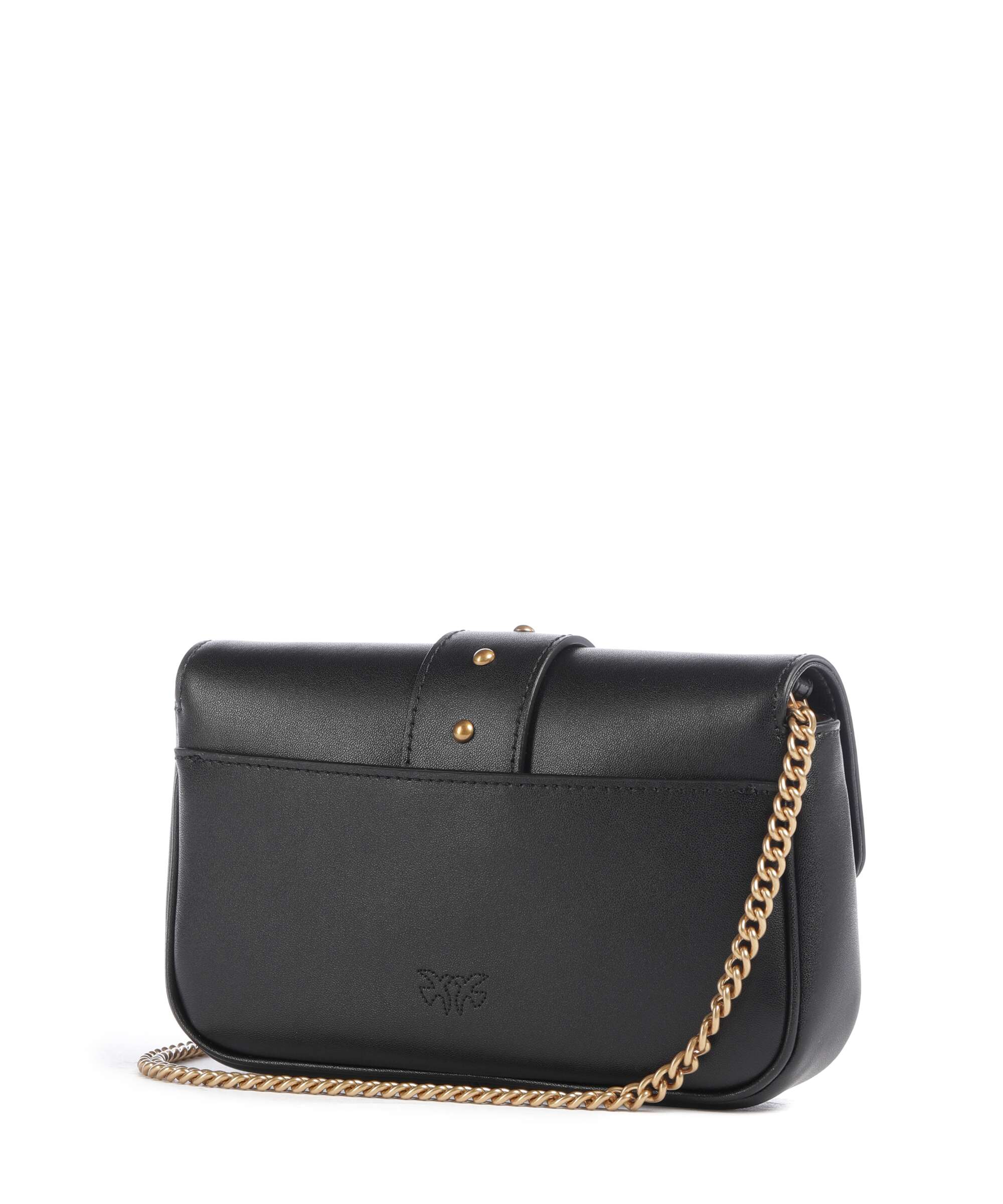 Pinko Love One Pocket New Buckle Crossbody bag softly grained