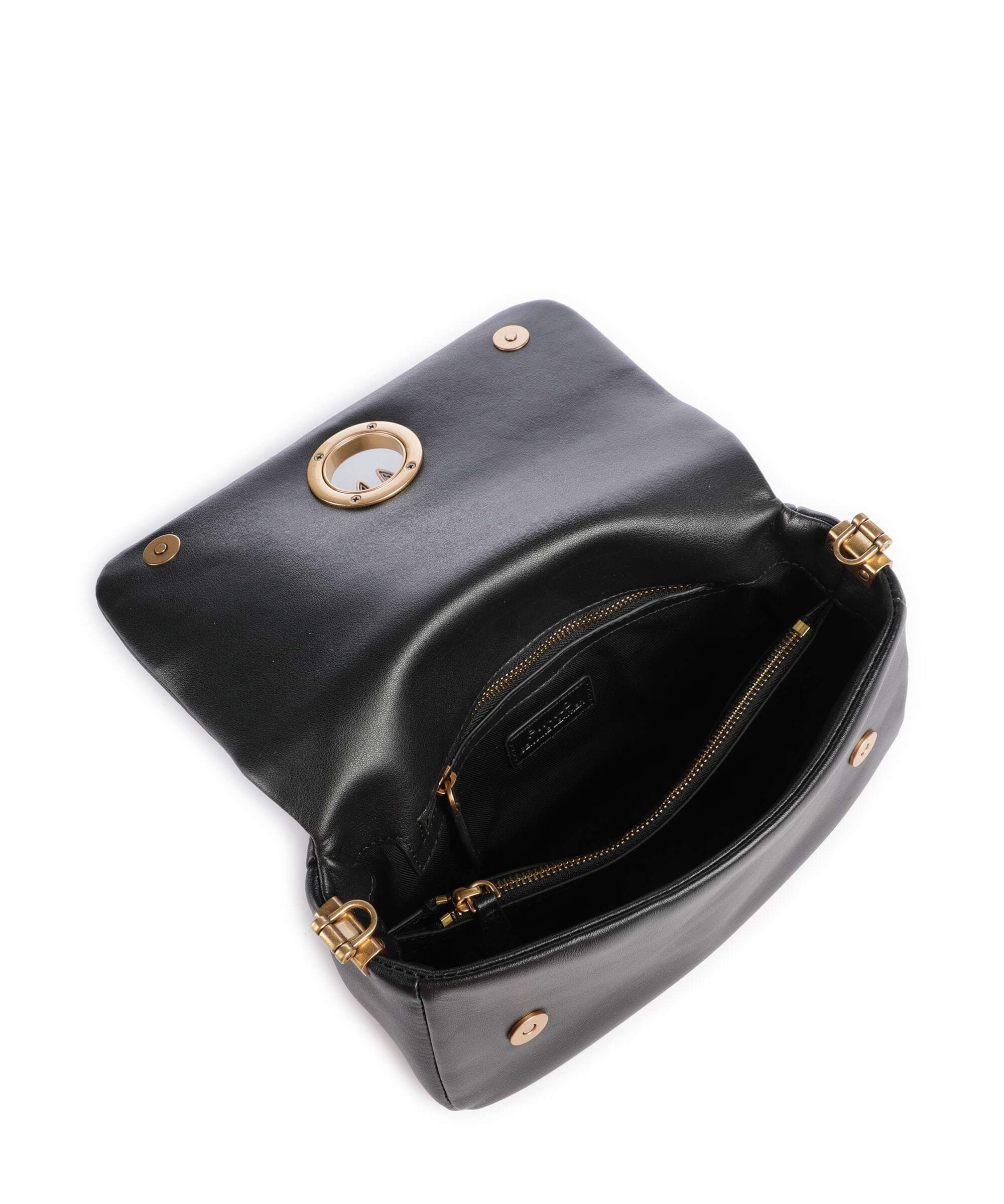 Pinko Click Soft Horizontal Mini Crossbody bag nero/antique gold