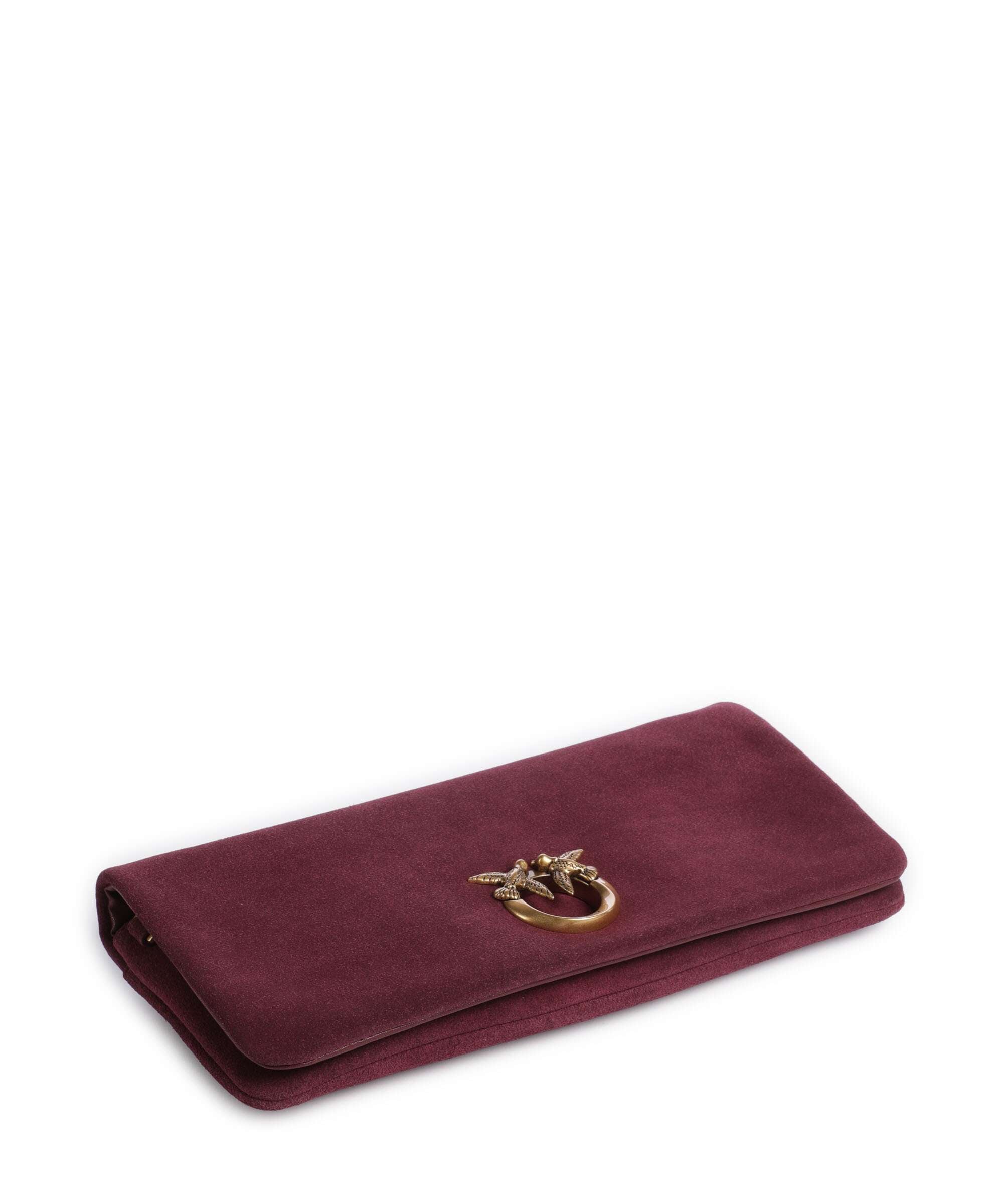 Pinko Click Soft Horizontal Classic Crossbody bag velour leather