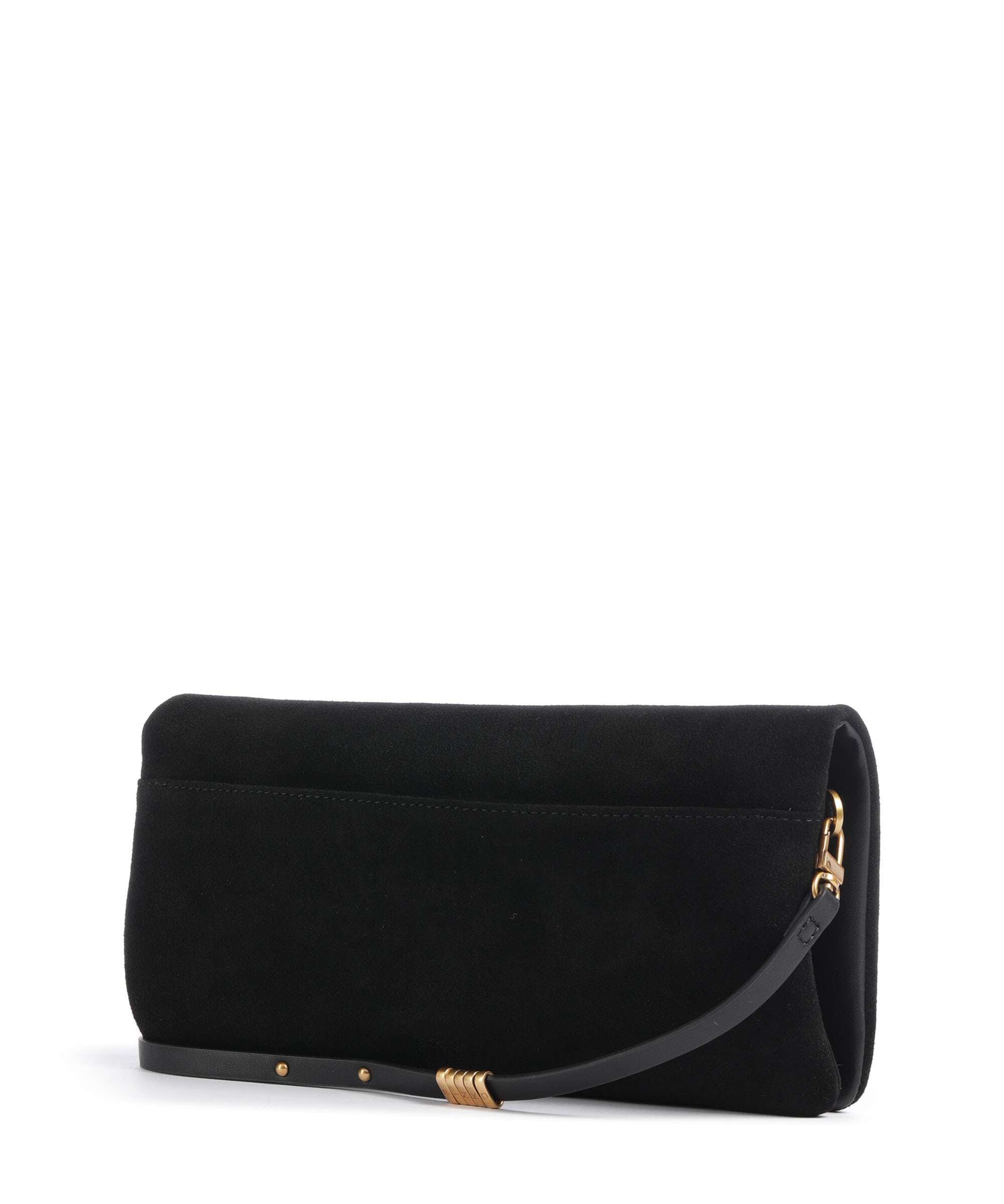 Pinko Click Soft Horizontal Classic Crossbody bag velour leather