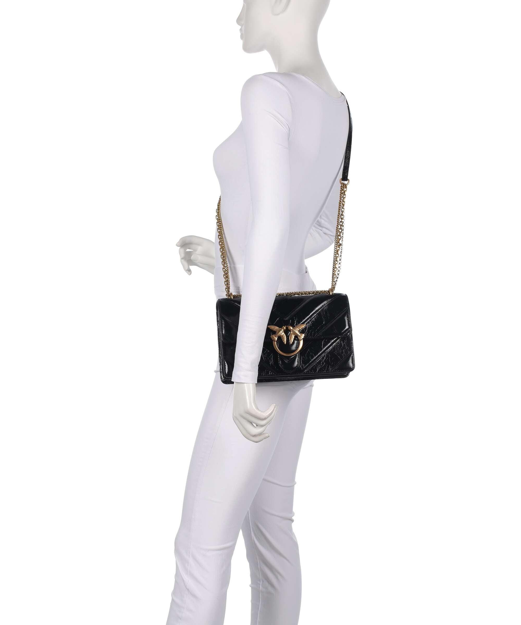 Pinko Love One Classic Shoulder bag nero/antique gold