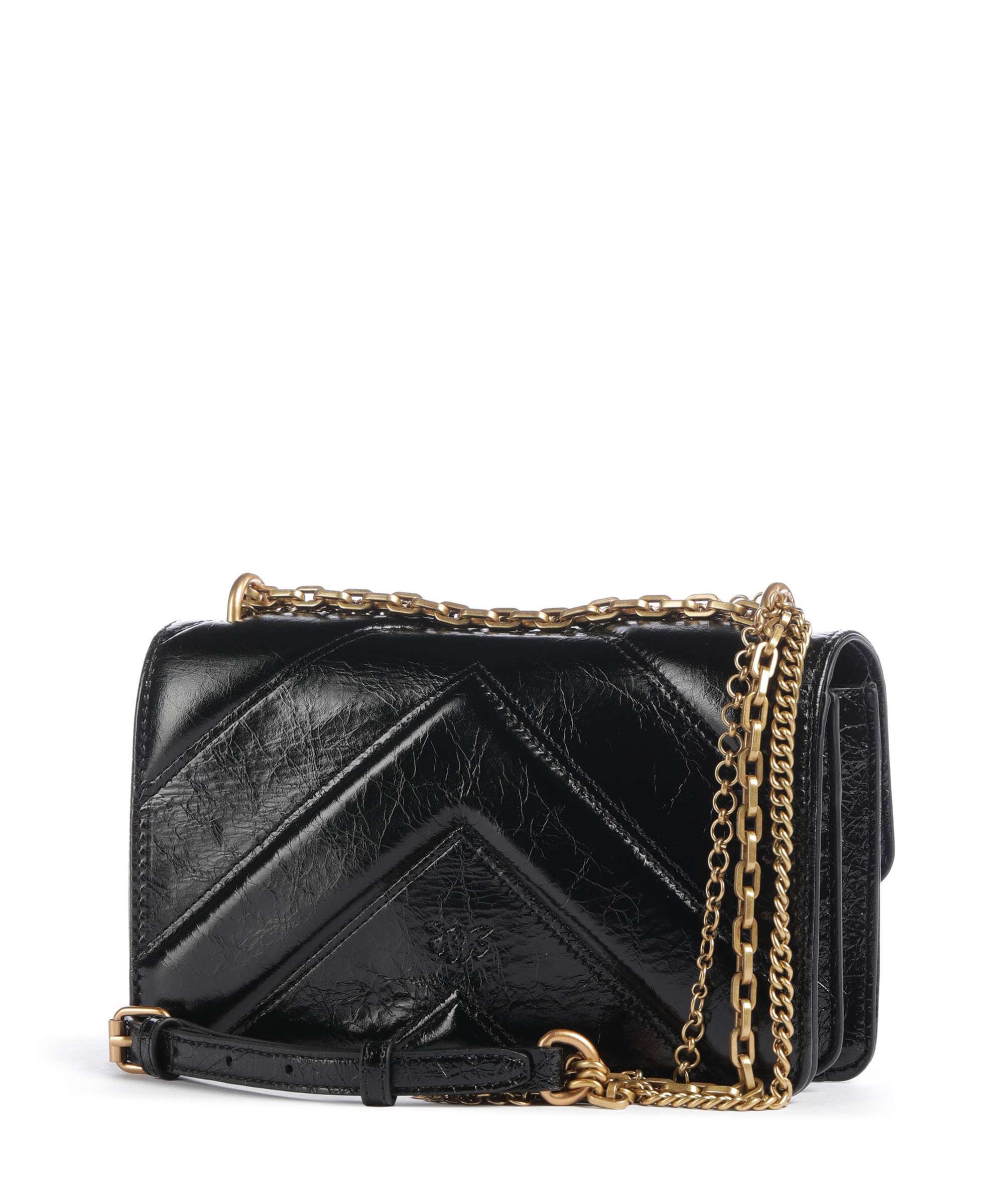 Pinko Love One Mini Shoulder bag nero/antique gold