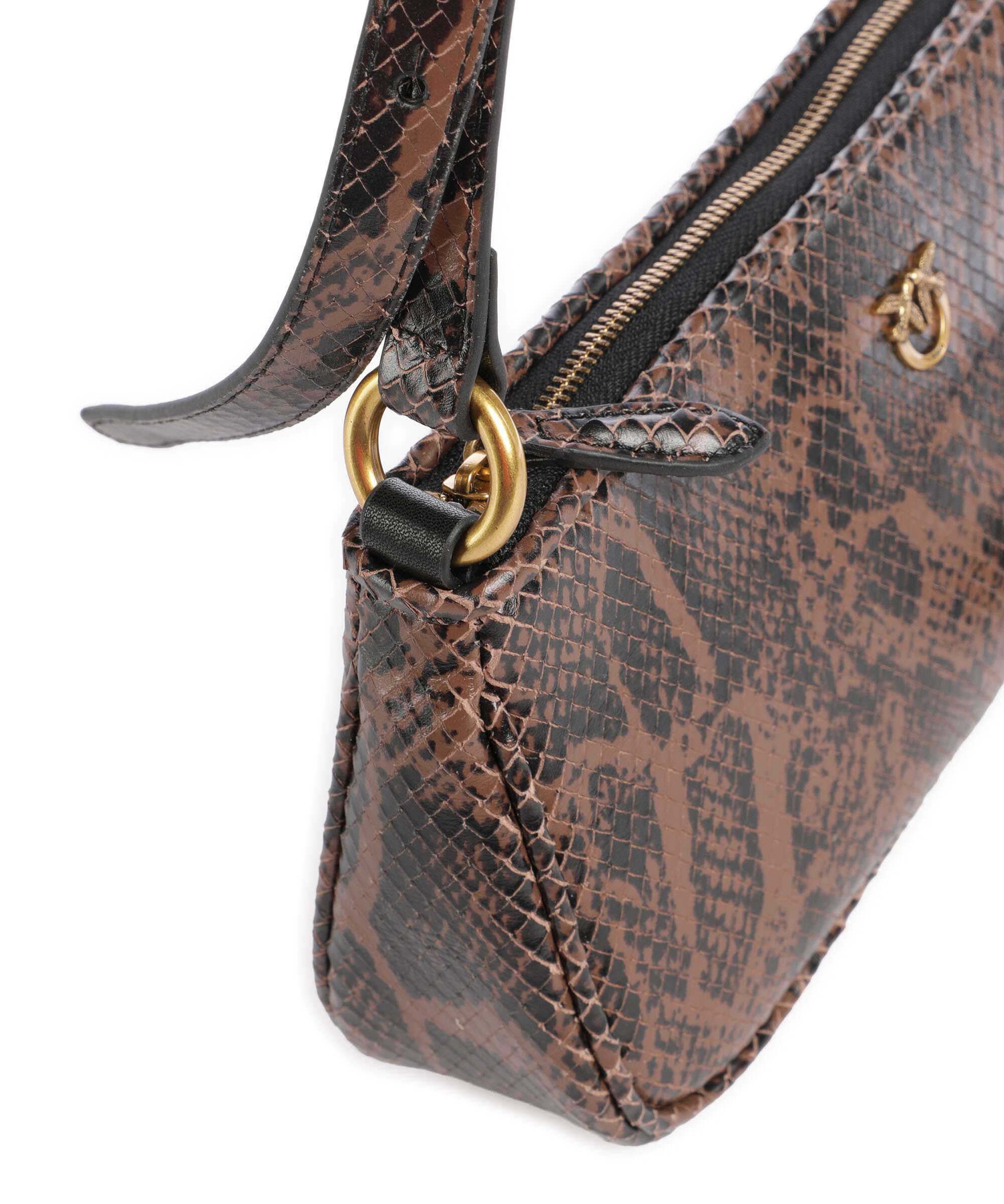 Pinko Half Moon Mini Crossbody bag roccia/marrone/antique gold