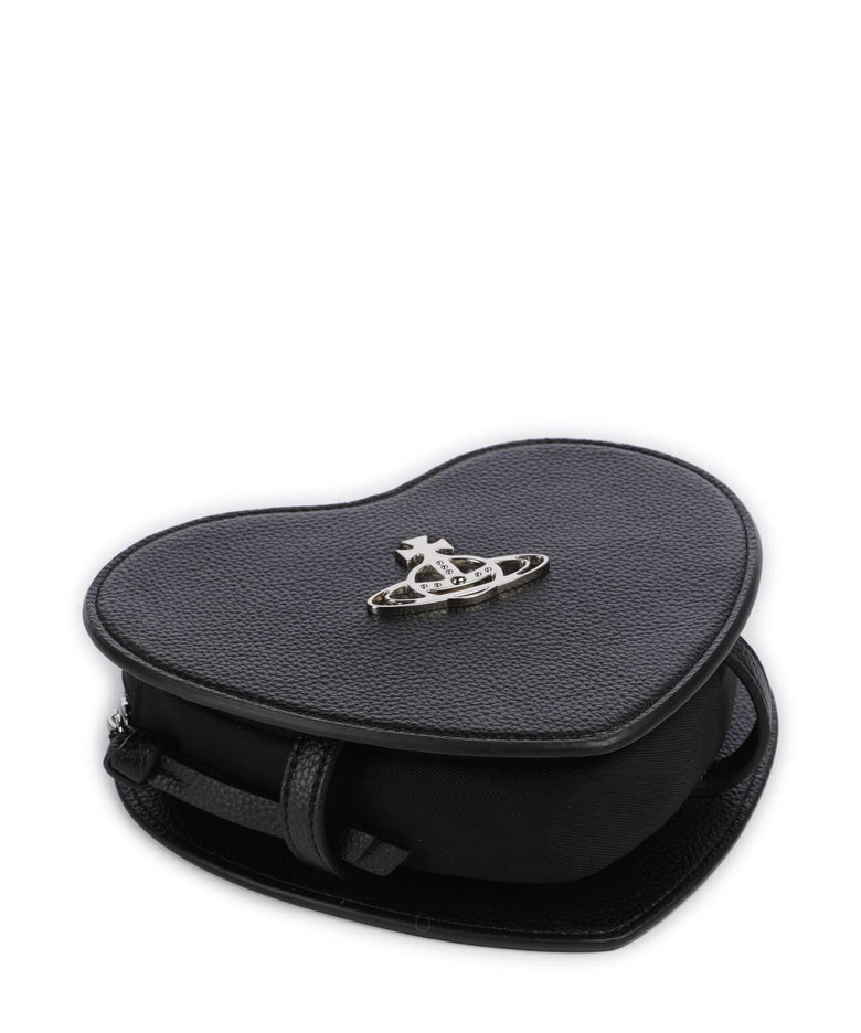 Vivienne Westwood Louise Heart Grain Crossbody bag black