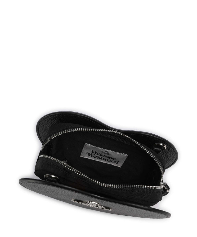 Vivienne Westwood Louise Heart Grain Crossbody bag black