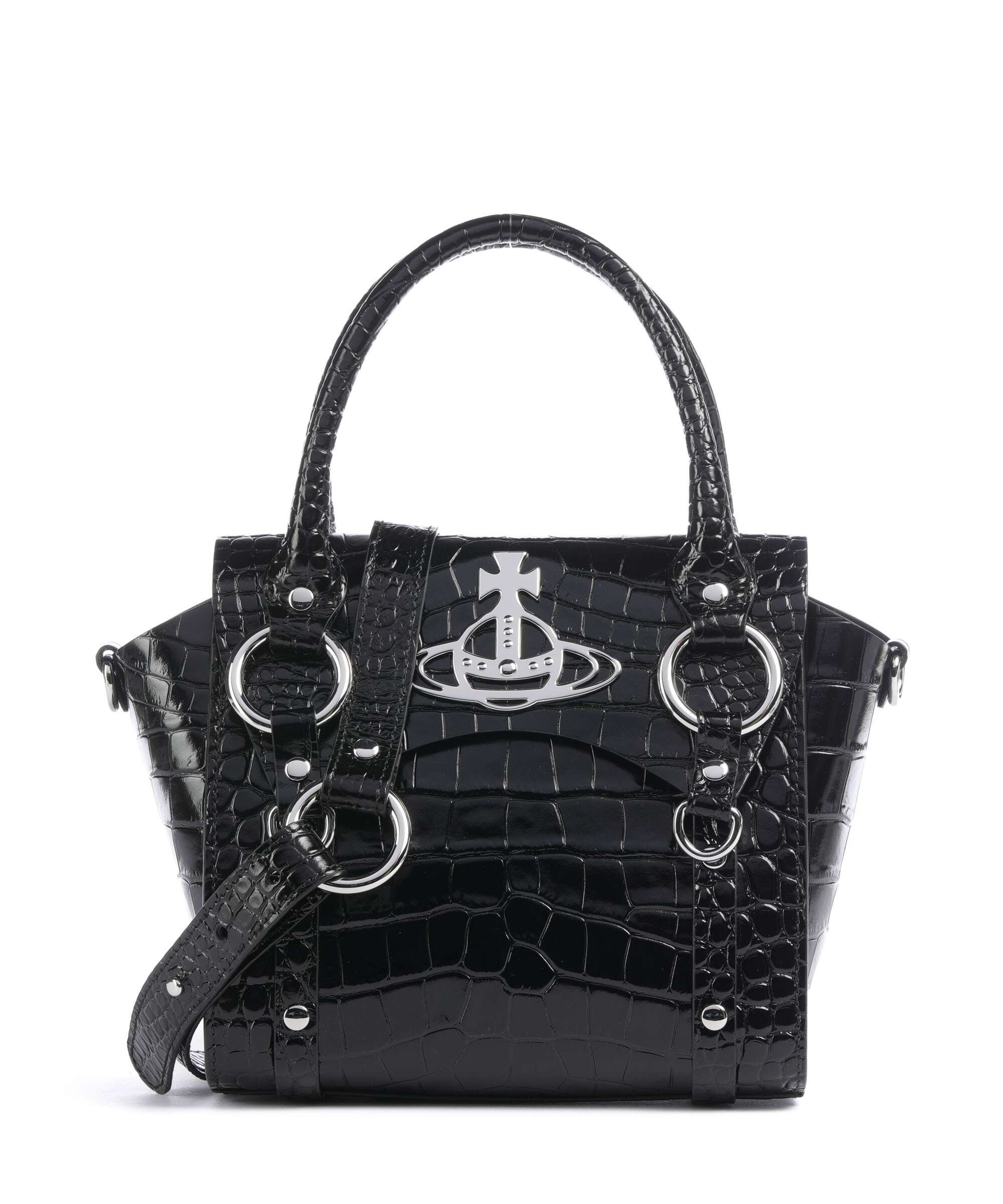 Vivienne Westwood Betty Embossed Croc Small Handbag embossed