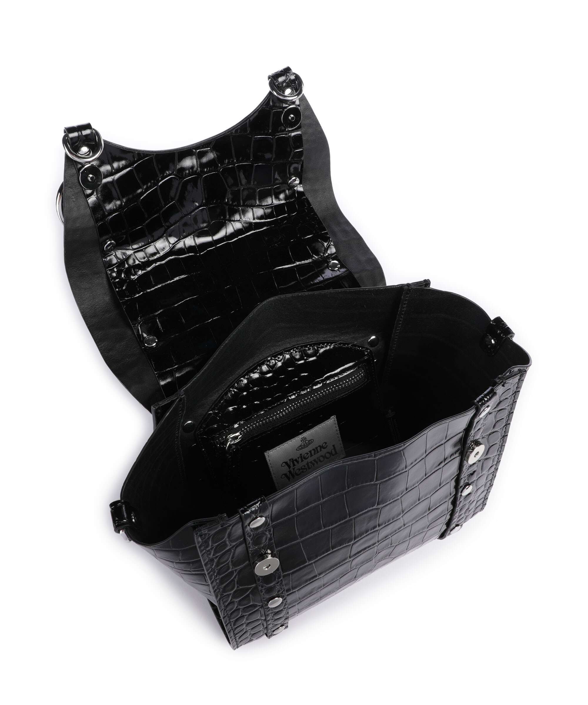 Vivienne Westwood Betty Embossed Croc Small Handbag embossed