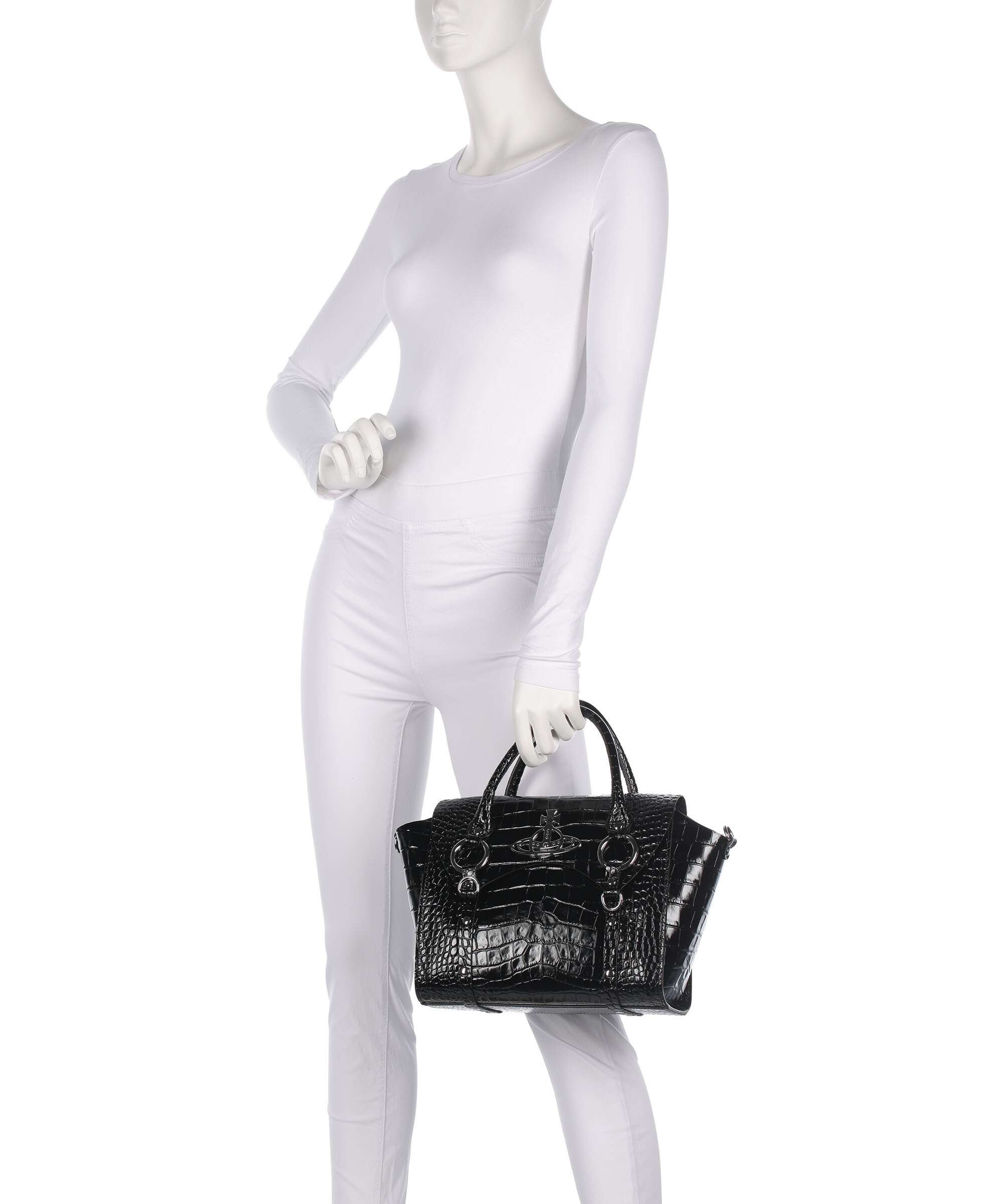 Vivienne Westwood Betty Embossed Croc Medium Handbag embossed