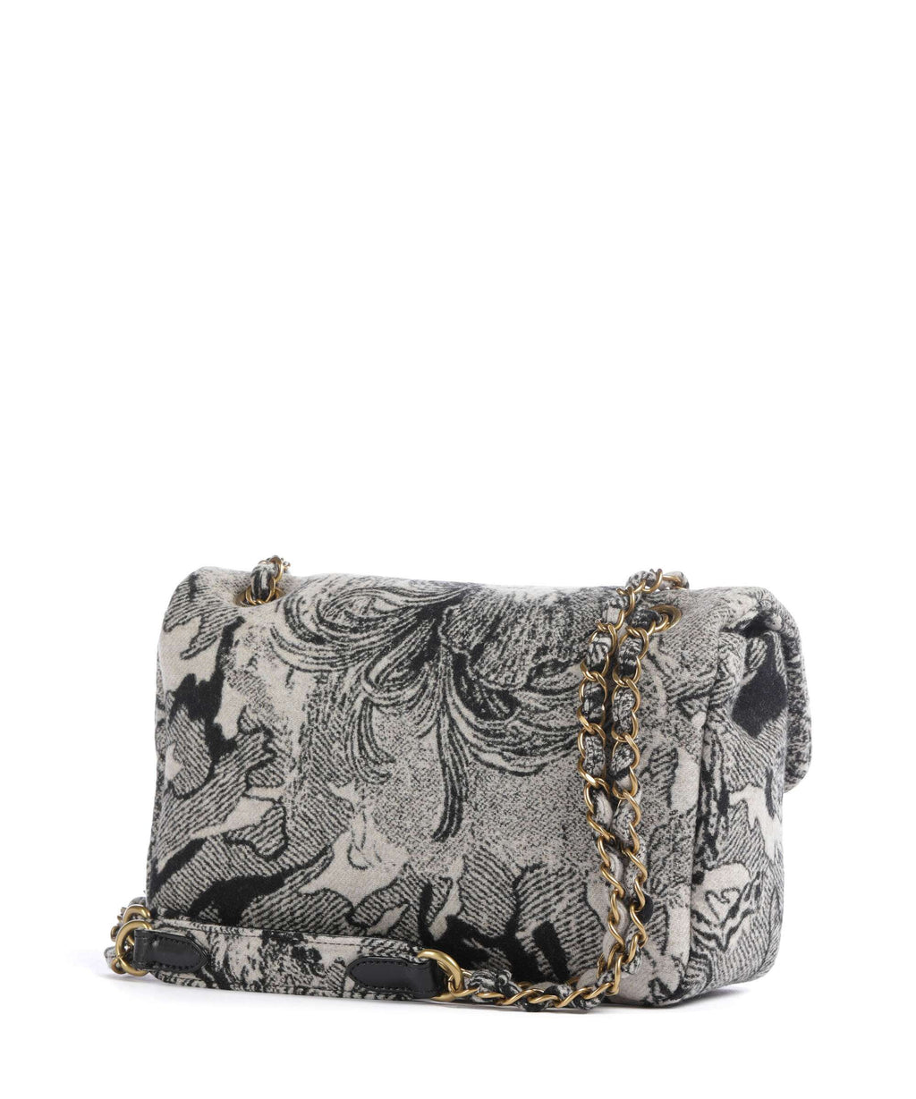 Vivienne Westwood Anita Venus Wool Jacquard Medium Shoulder bag cream/black