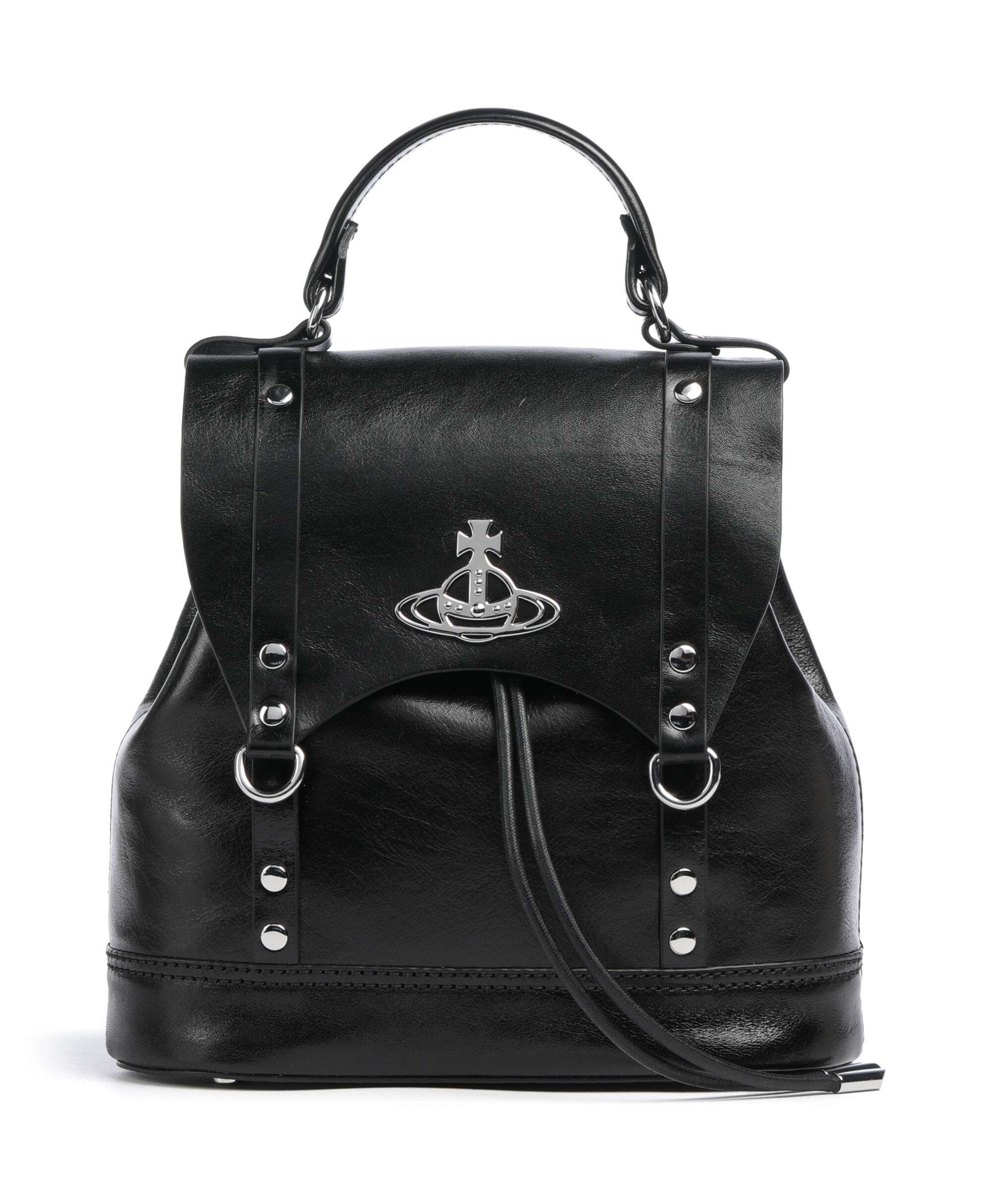 Vivienne Westwood Max Shiny Veget Tanned Small Backpack fine grain