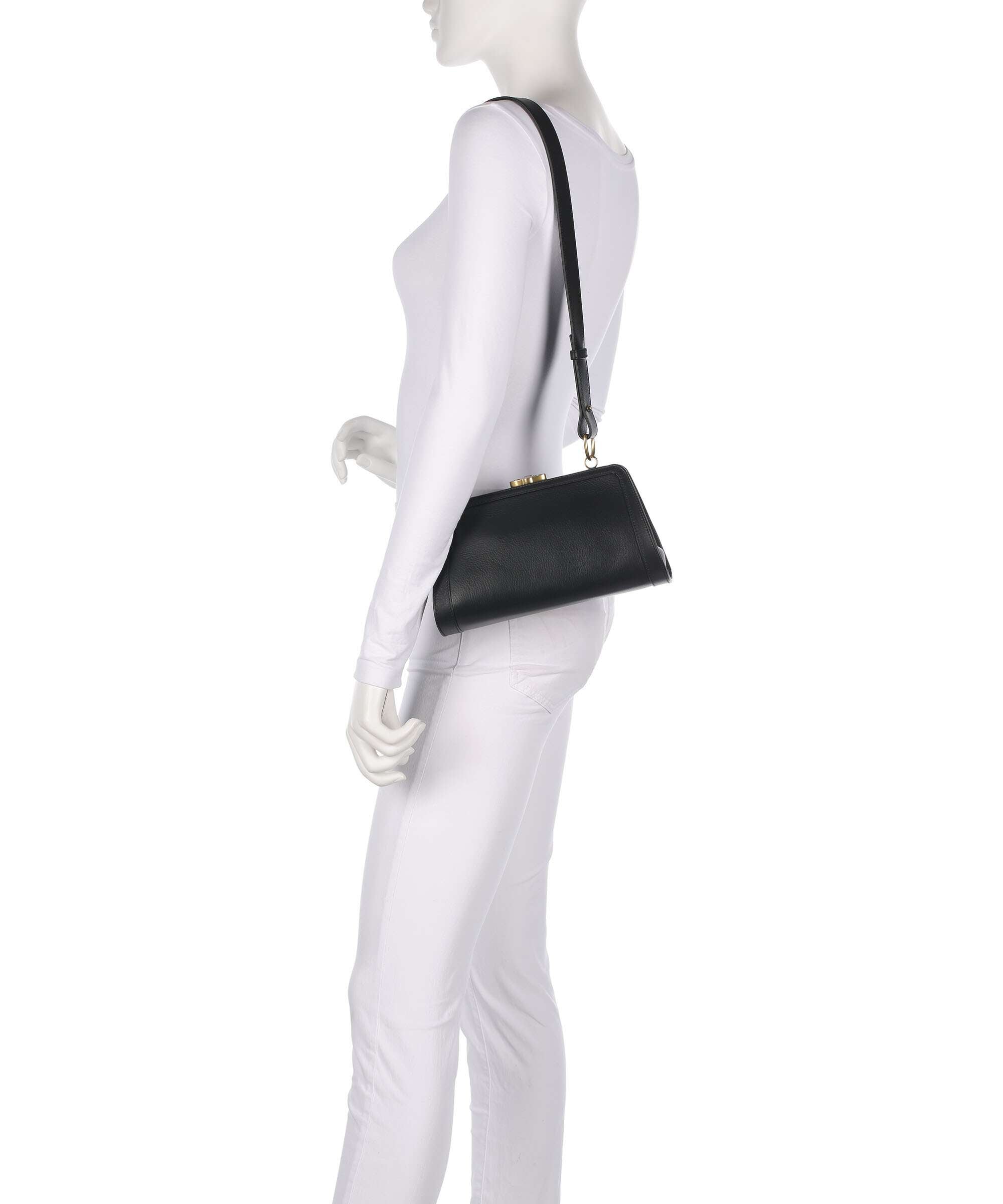Vivienne Westwood Ascot Frame Aniline Crossbody bag grained
