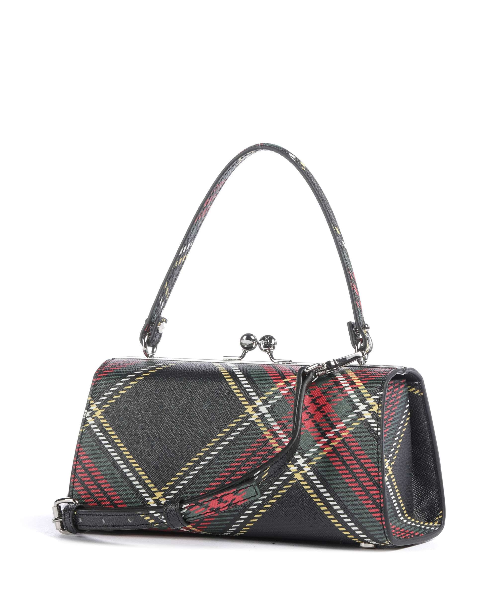 Vivienne Westwood Doll Frame Saffiano Printed XL Handbag imitation
