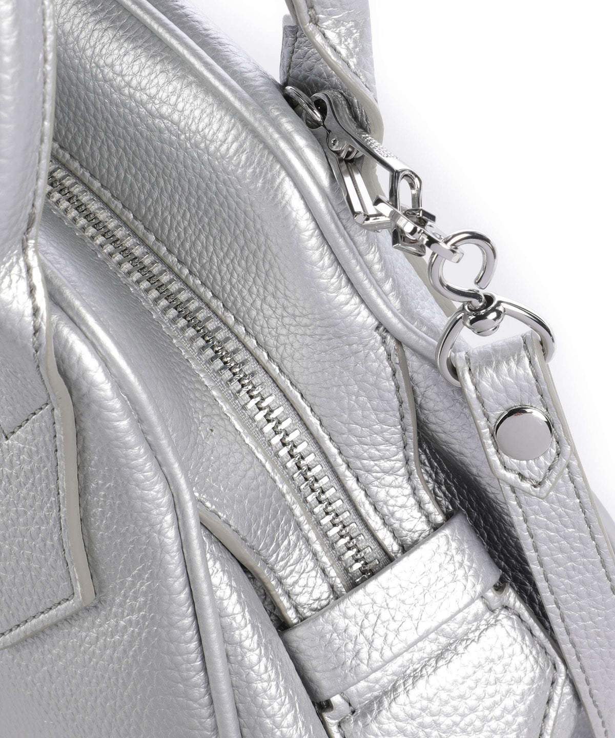 Vivienne Westwood Yasmine Grain Small Handbag silver