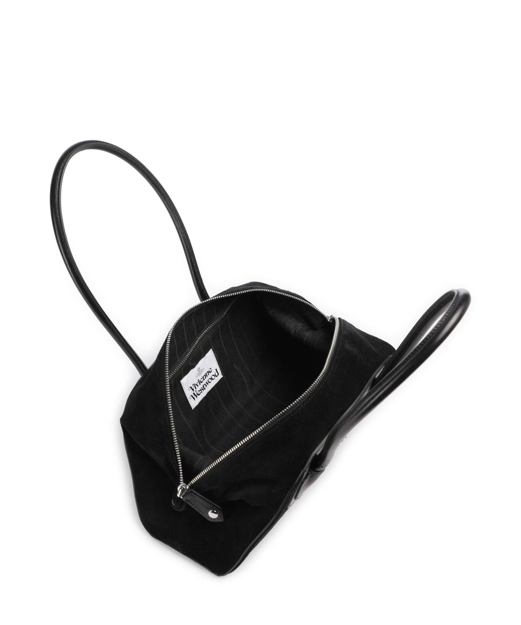 Vivienne Westwood Shirley Suede Small Shoulder bag black
