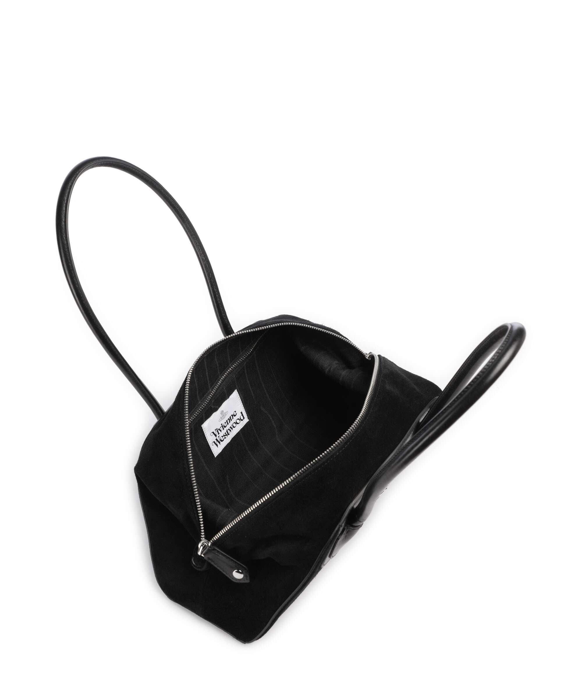 Vivienne Westwood Shirley Suede Small Shoulder bag black
