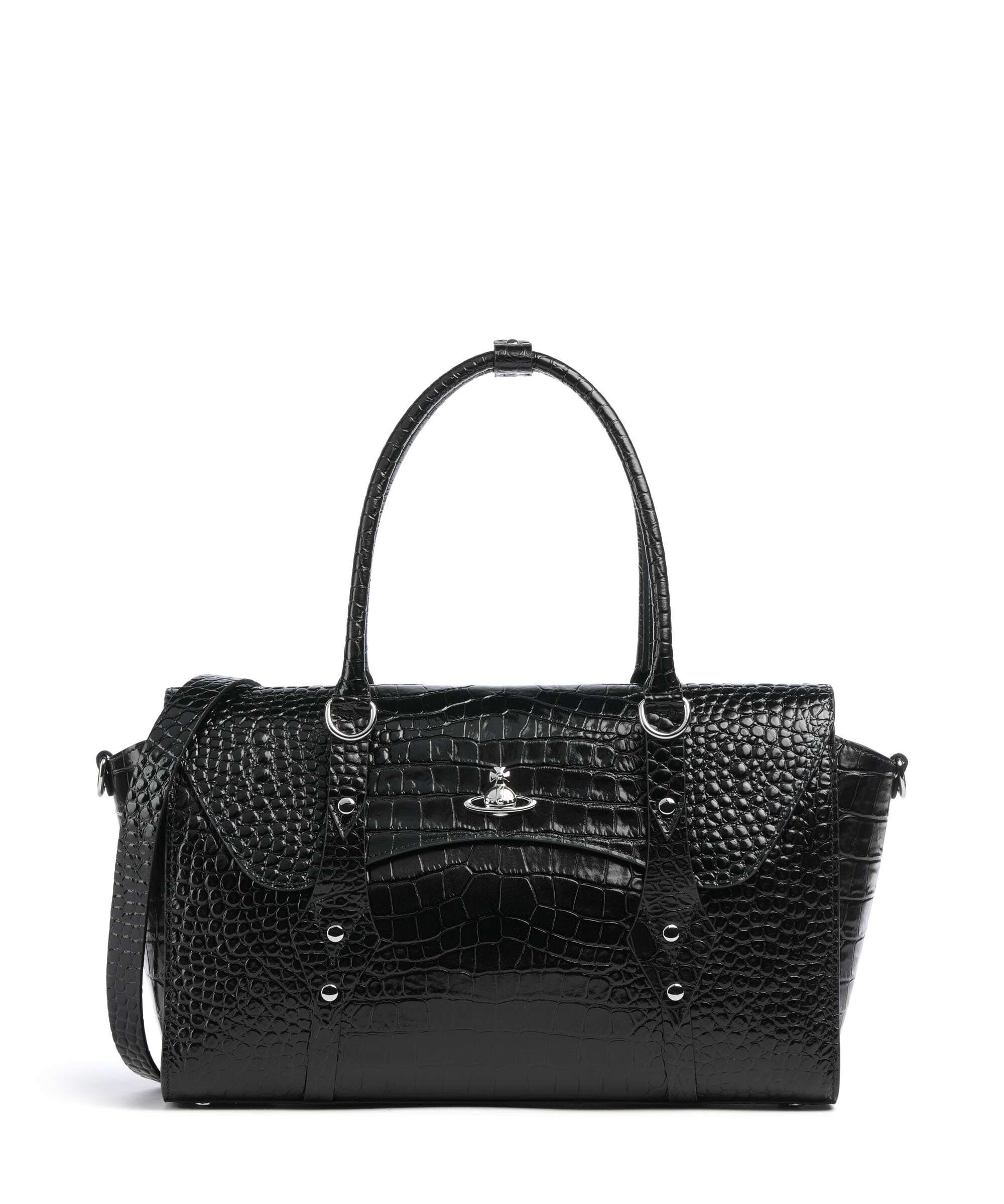 Vivienne Westwoodのバッグ Vivienne Westwood Bettina Embossed Croc Medium Tote bag embossed