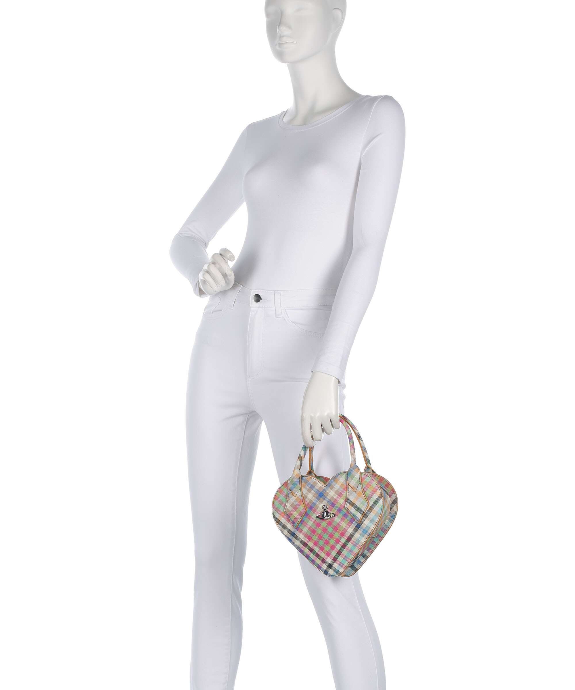 Vivienne Westwood Josephine Heart Buccia D'Arancia Handbag