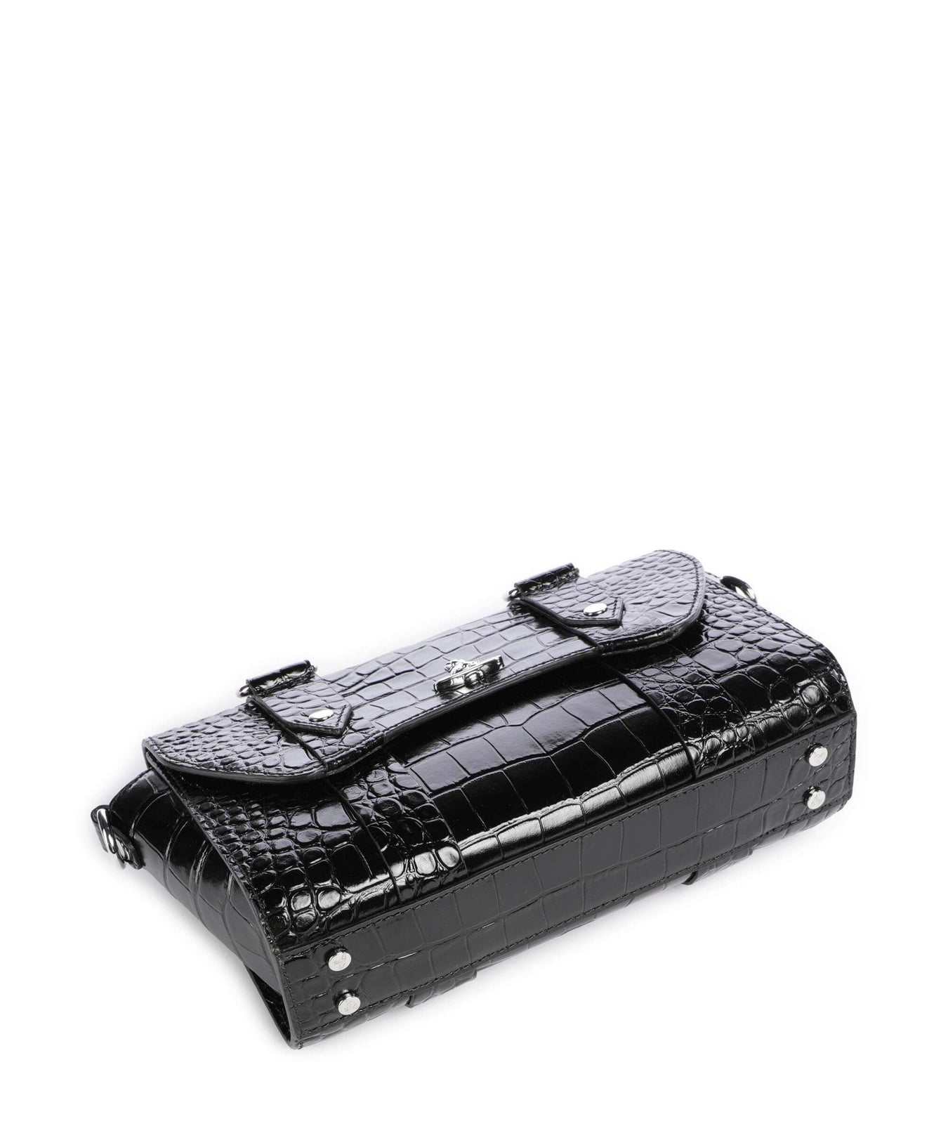 Vivienne Westwood Kimmy Embossed Croc Crossbody bag black