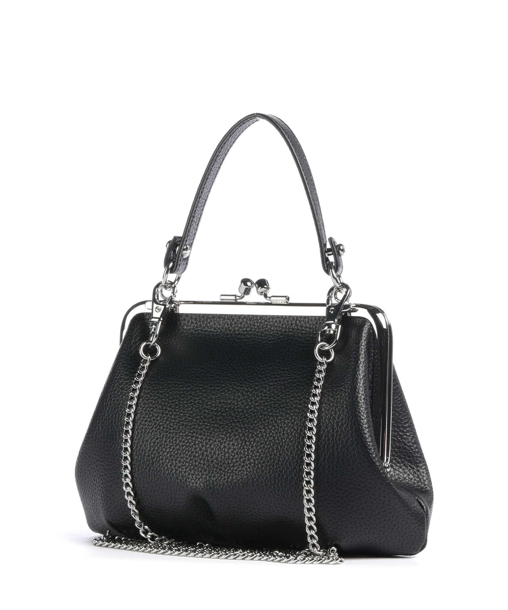 Vivienne Westwood Granny Frame Grain Handbag black