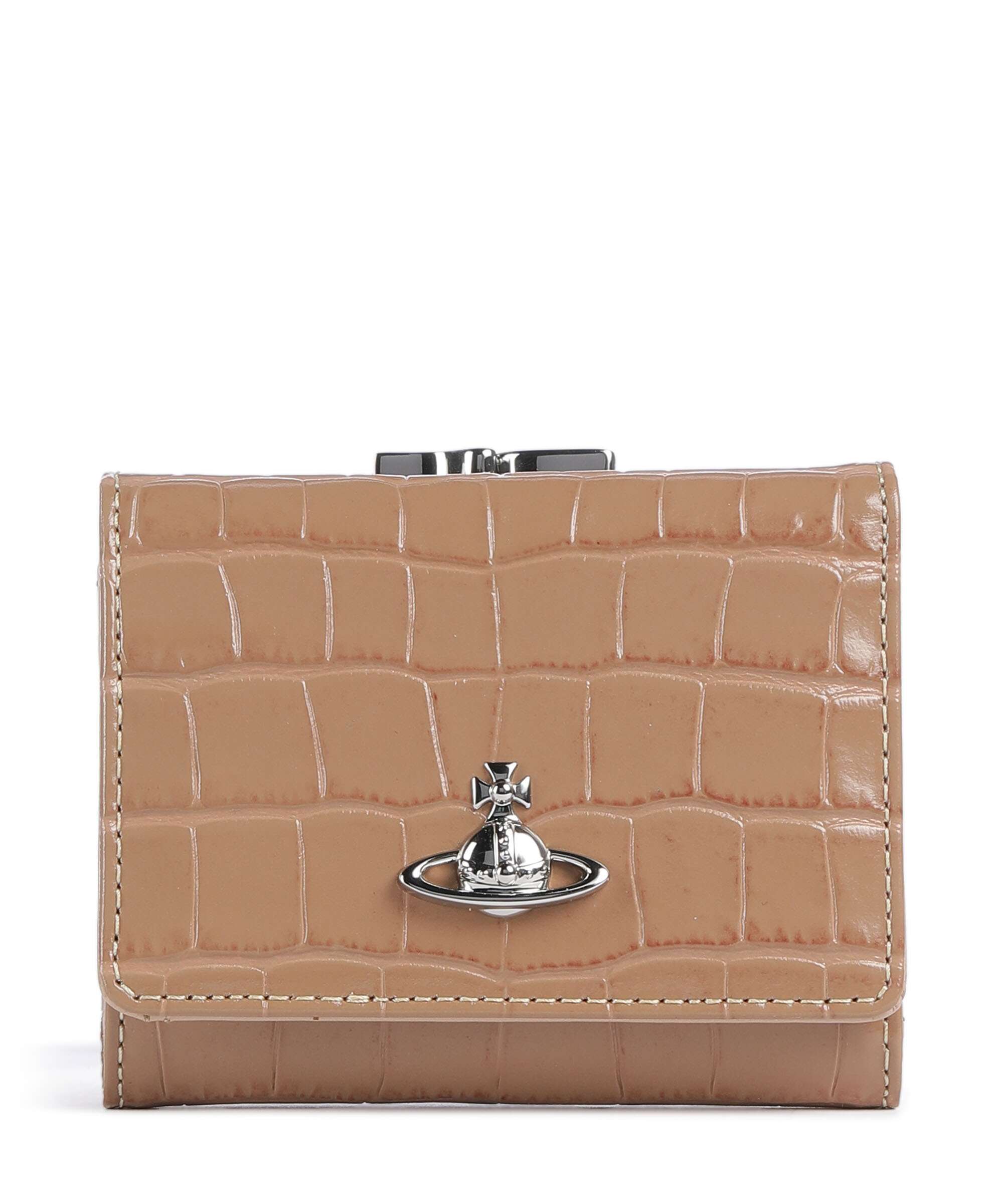 Vivienne Westwood Frame Embossed Croc Small Wallet embossed