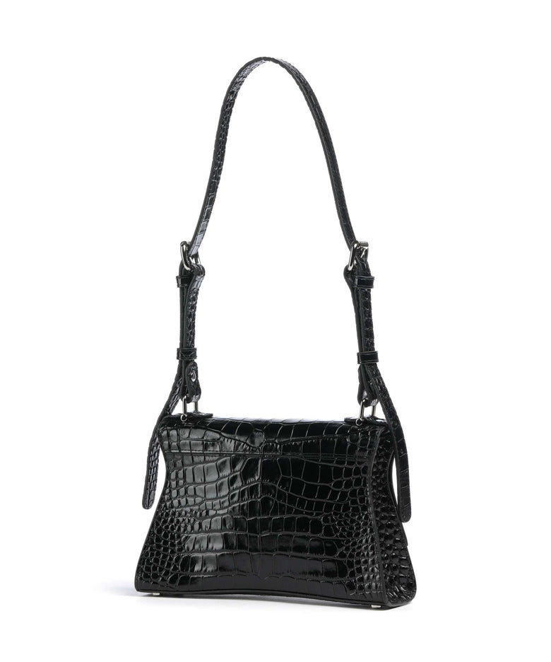 Vivienne Westwood Bianca Embossed Croc S Shoulder bag black