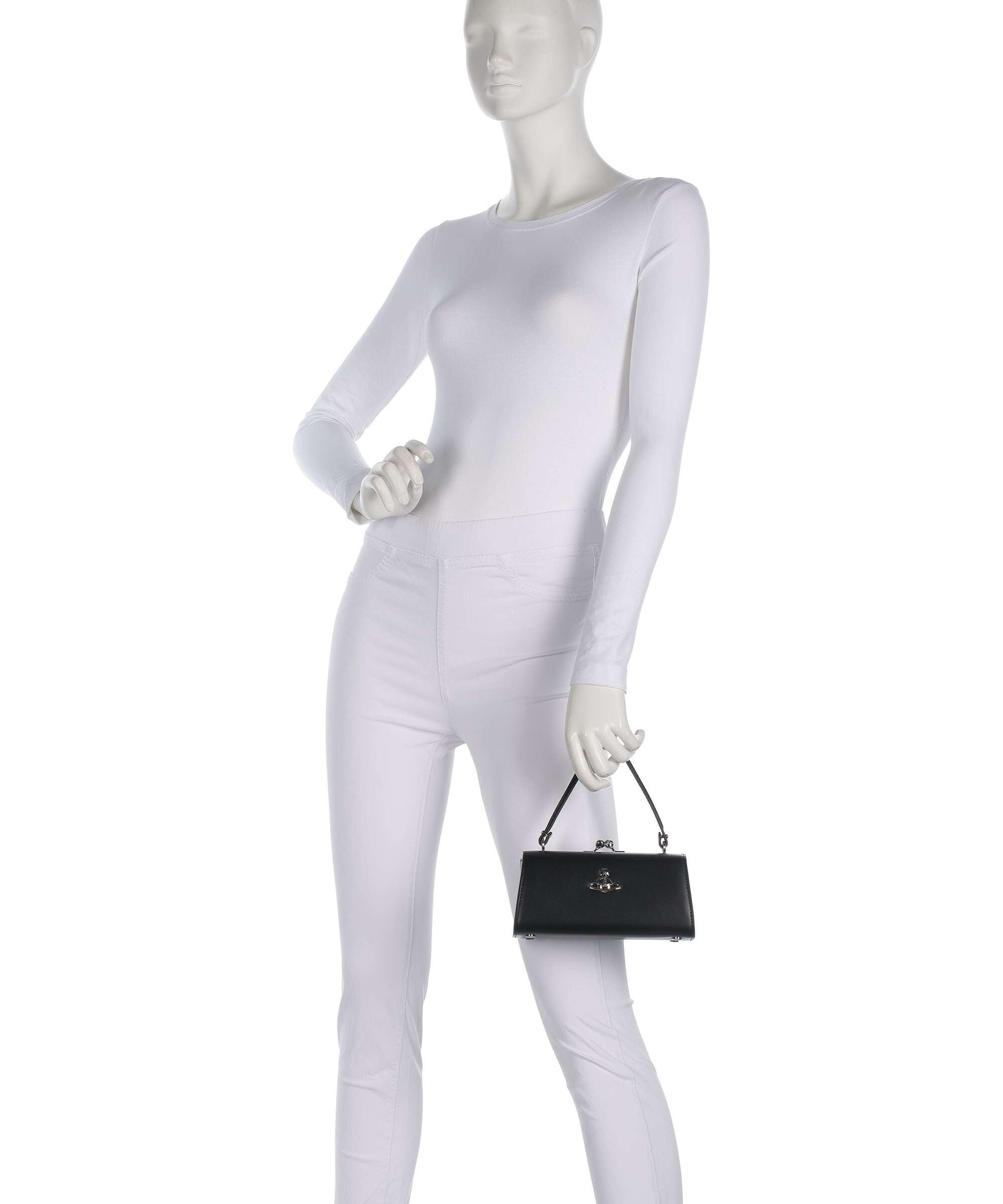 Vivienne Westwood Doll Frame Smooth XL Handbag imitation leather