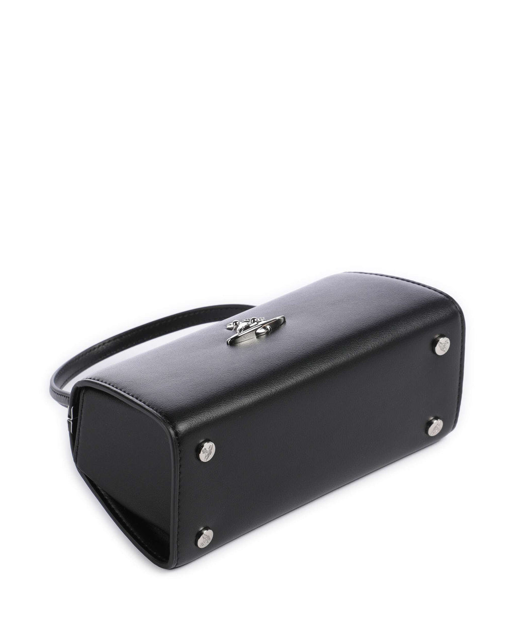 Vivienne Westwood Doll Frame Smooth XL Handbag black