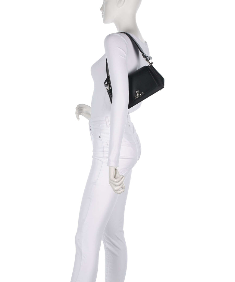 Vivienne Westwood Hazel Smooth Medium Shoulder bag black