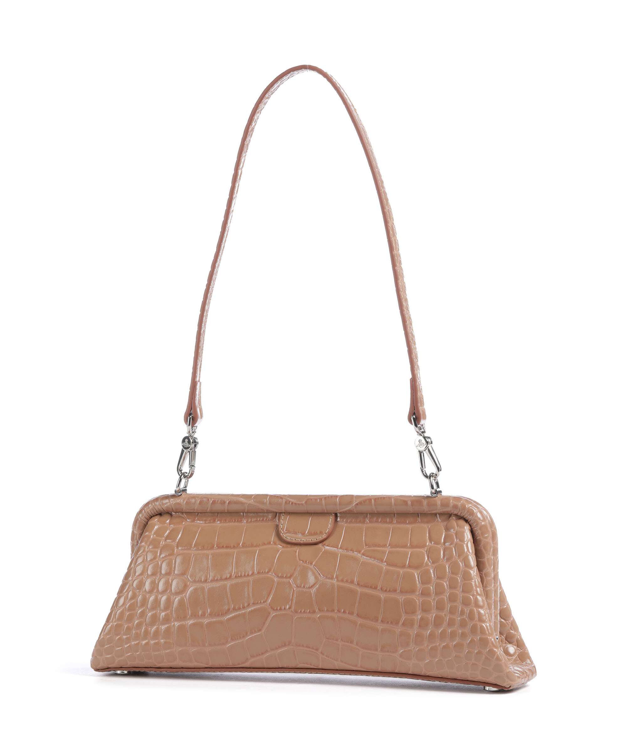 Vivienne Westwood Jane Frame Embossed Croc Shoulder bag embossed