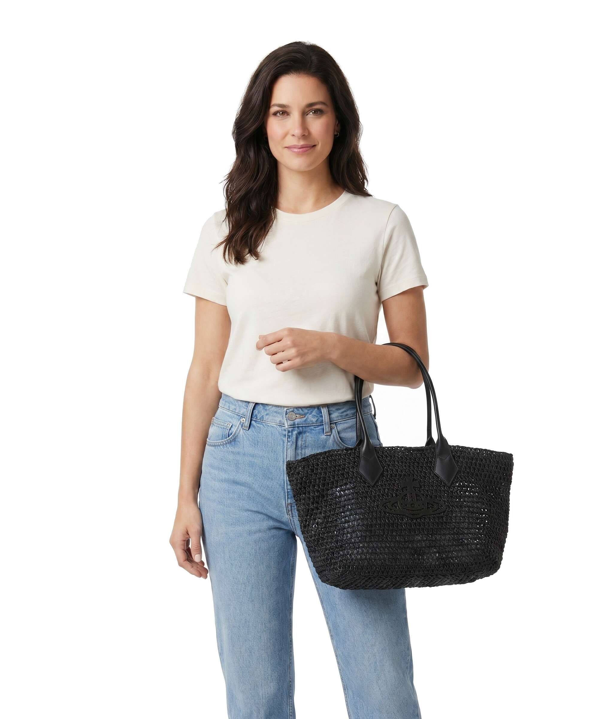 Vivienne Westwood Alana Tote bag bast black - 4D03000DU-W01GT-N401