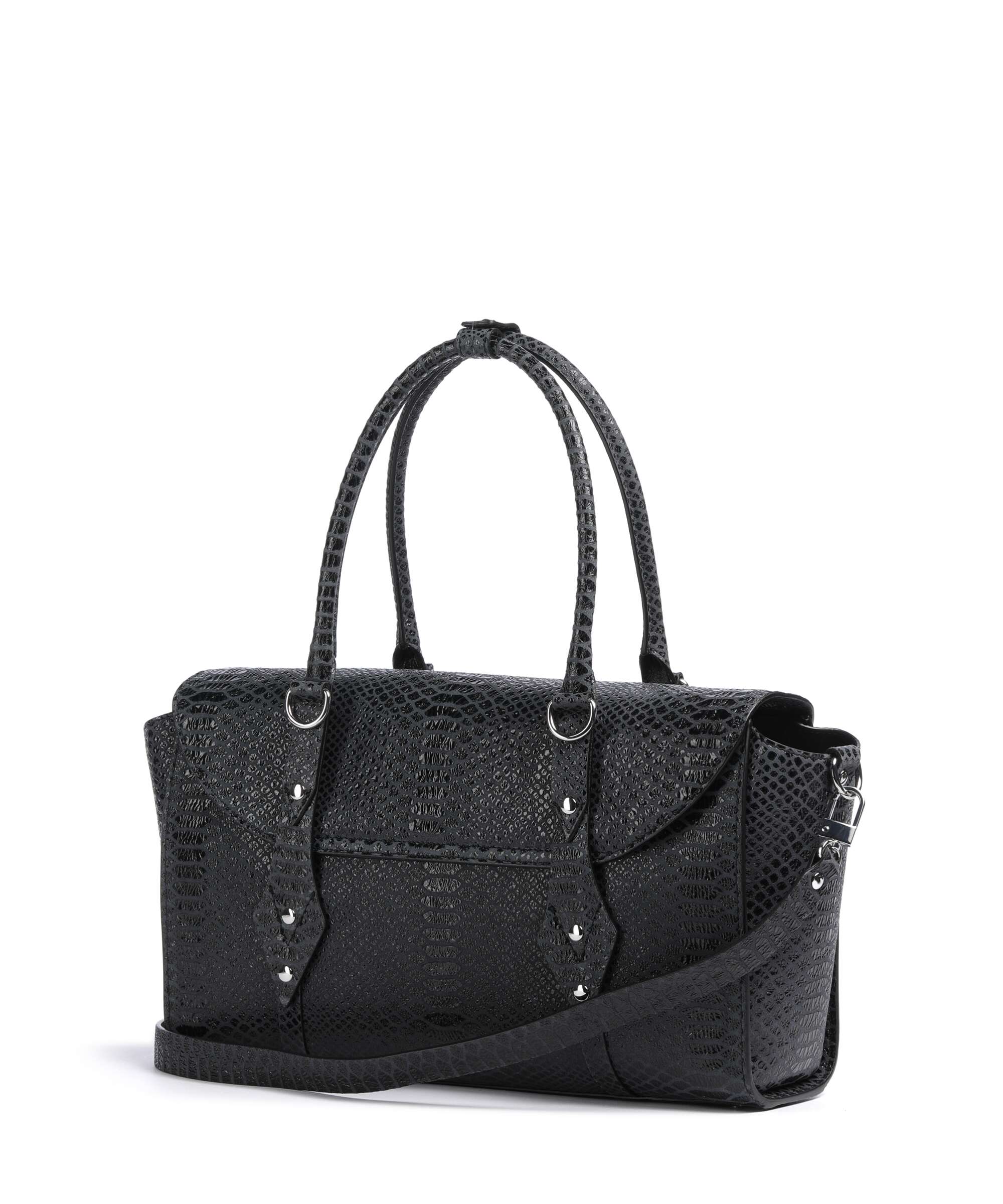 Vivienne Westwood Bettina Snake Effect Medium Handbag lamb leather