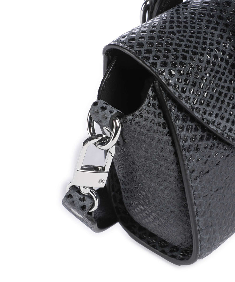 Vivienne Westwood Bettina Snake Effect Mini Handbag dark grey