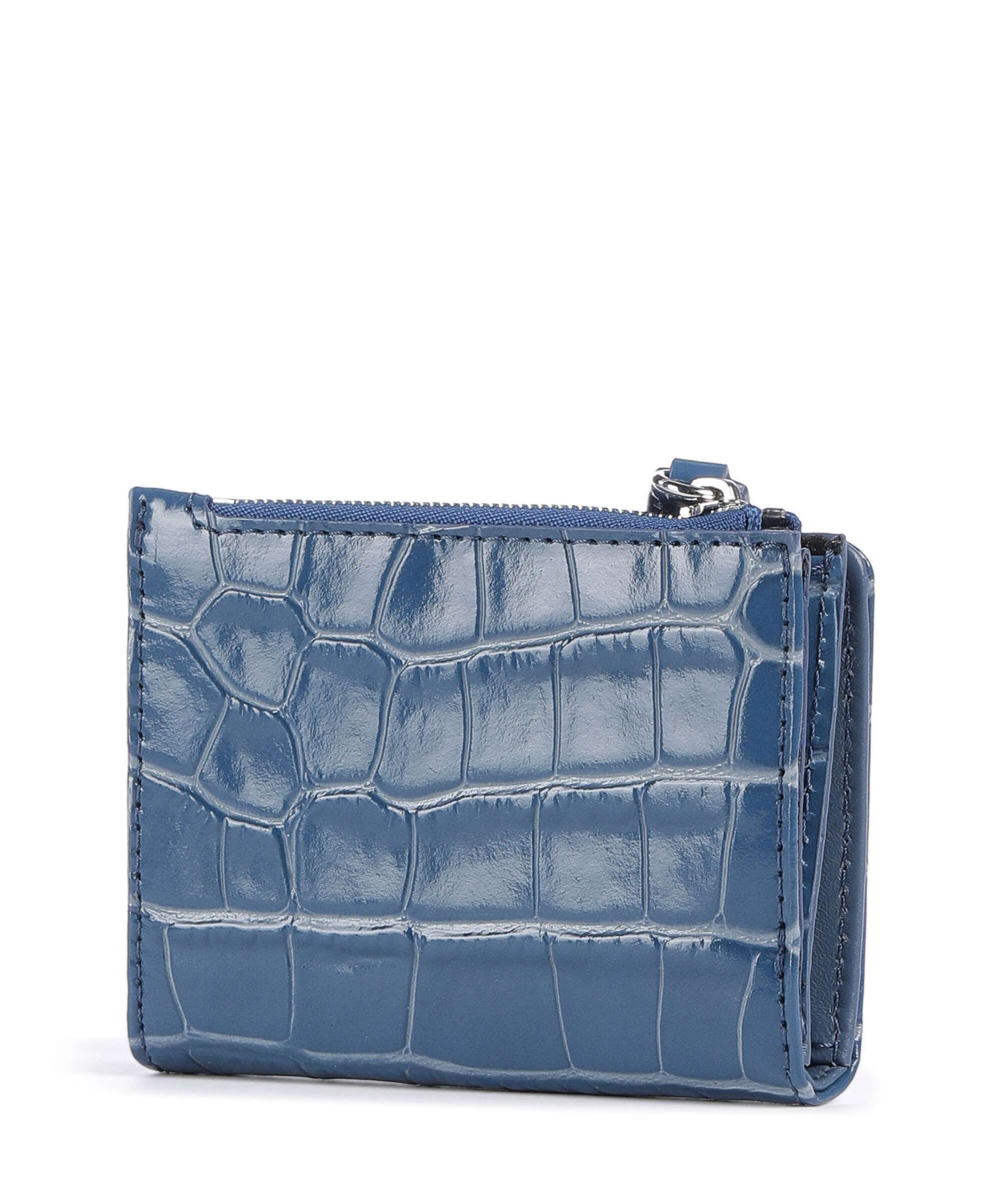 Vivienne Westwood Embossed Croc Slim Wallet blue