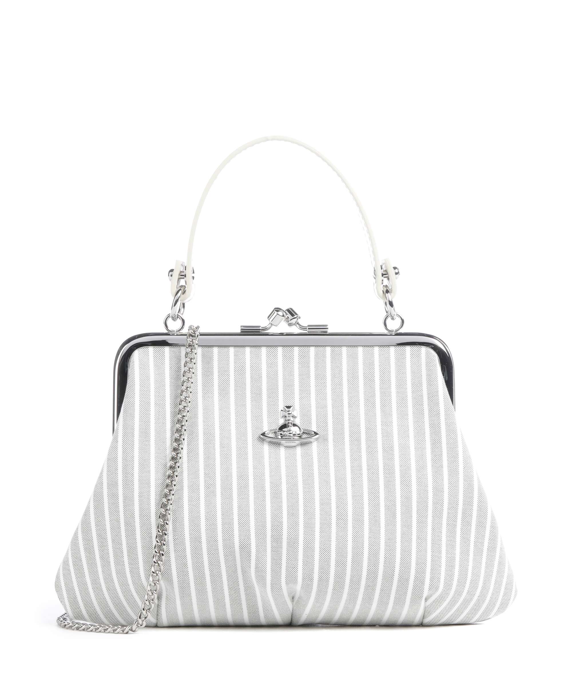 Vivienne Westwood Granny Frame Classic Oxford Shirt Handbag cotton